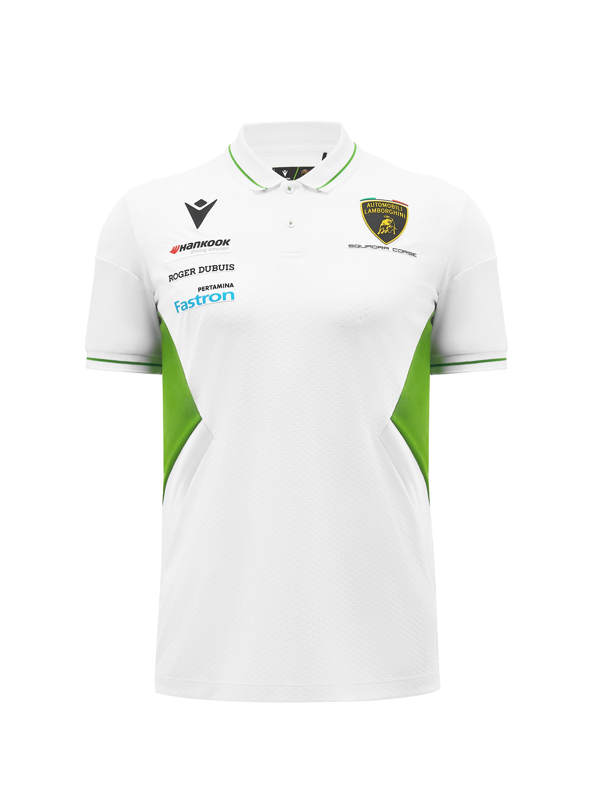 Automobili Lamborghini Squadra Corse men's white polo shirt ...