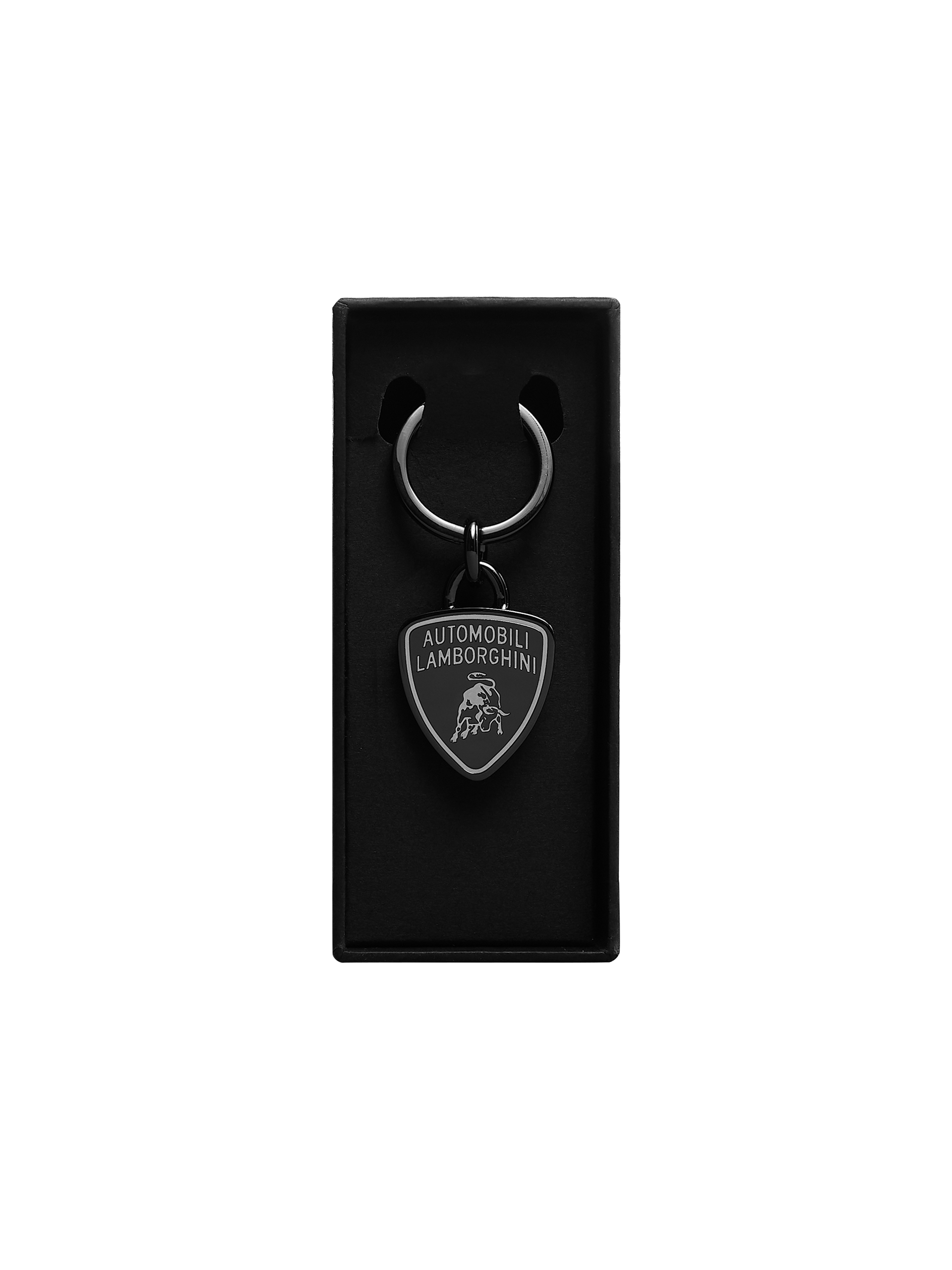 Lamborghini Schlüsselanhänger Schlüsselbund, CARBON Drehen Runden Metall  Silber, Auto Logo