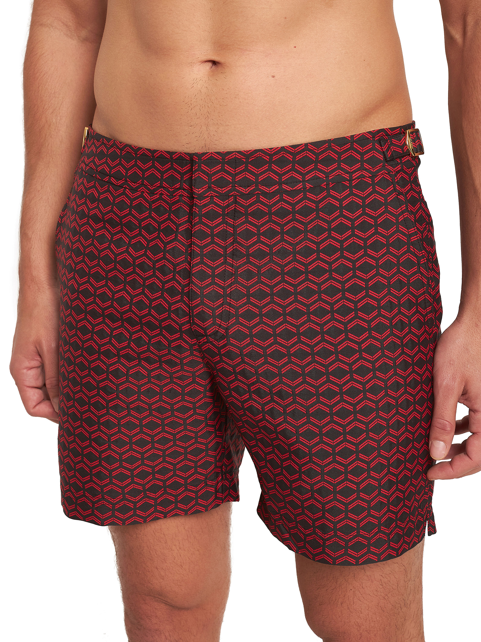 Clima Grunge Skullz Shorts in Red | Men's Golf Shorts | Druids
