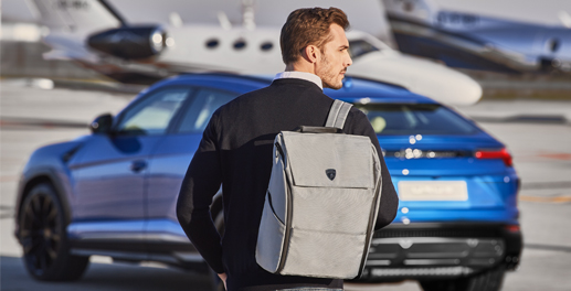Lamborghini Squadra Corse 2020 Team Backpack Rucksack Travel Holdall Laptop Bag 
