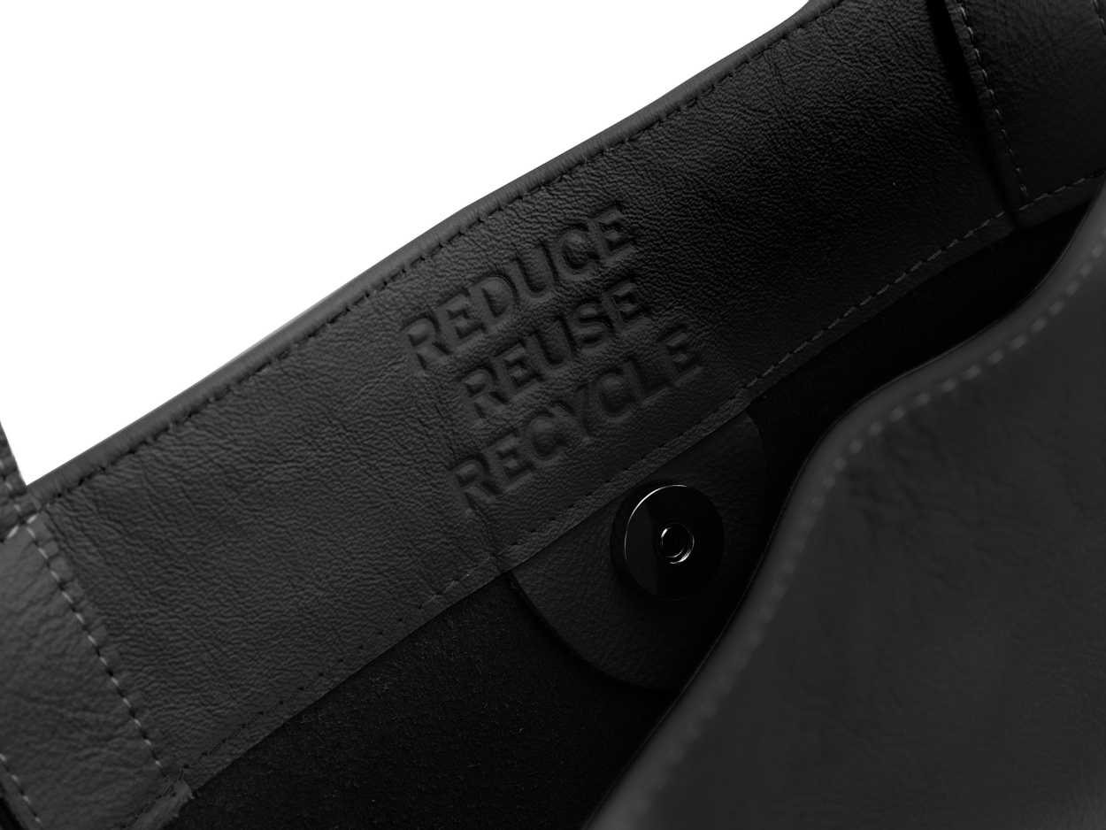UPCYCLED LEATHER AUTOMOBILI LAMBORGHINI TOTE BAG - Lamborghini Store