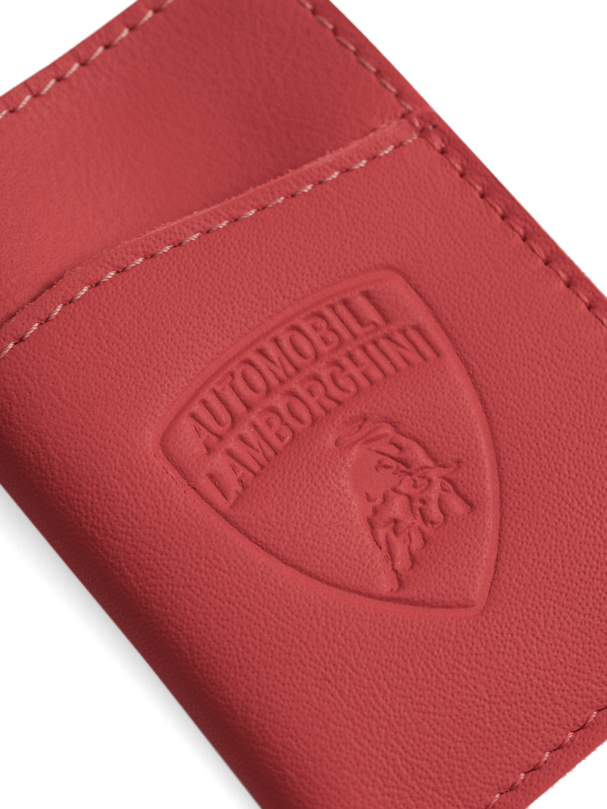 UPCYCLED LEATHER AUTOMOBILI LAMBORGHINI CREDIT CARD HOLDER - Lamborghini Store