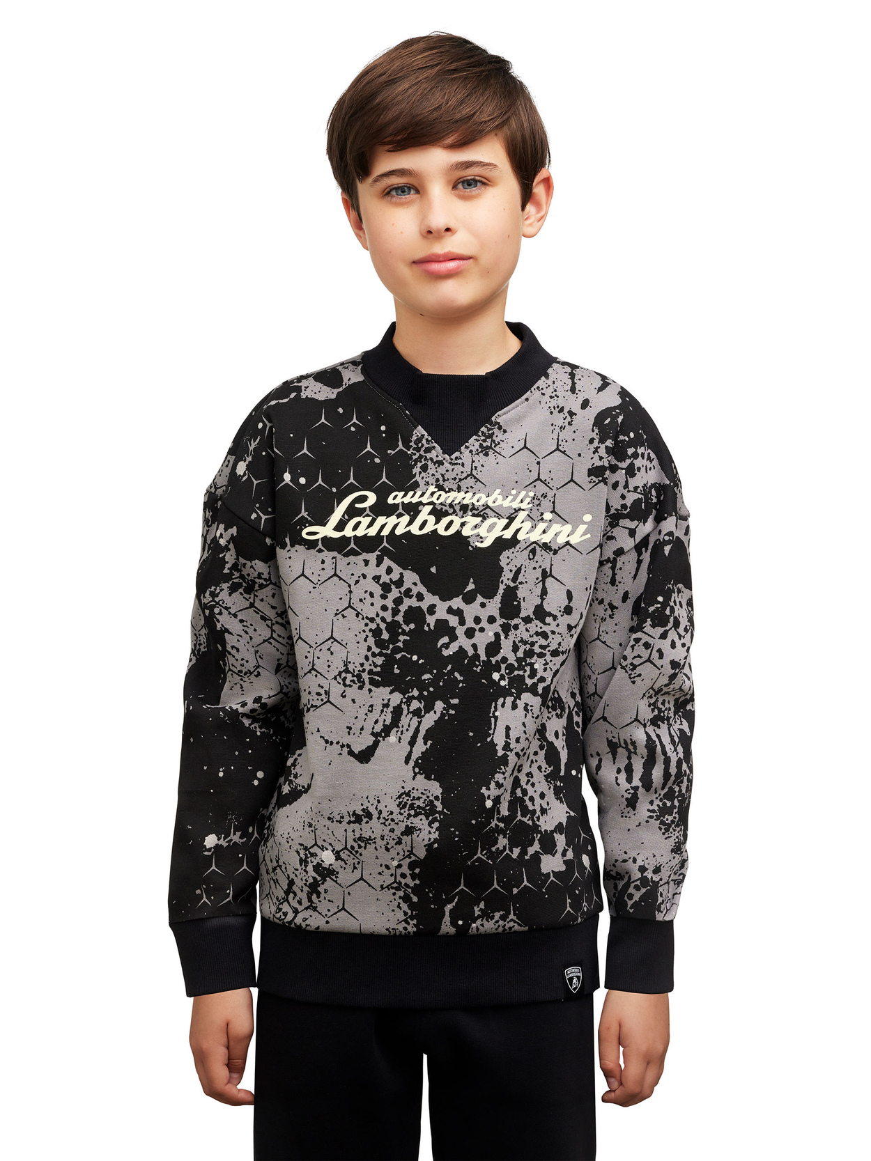 FELPA GIROCOLLO  CON STAMPA ARTISTICA BAMBINO - Lamborghini Store
