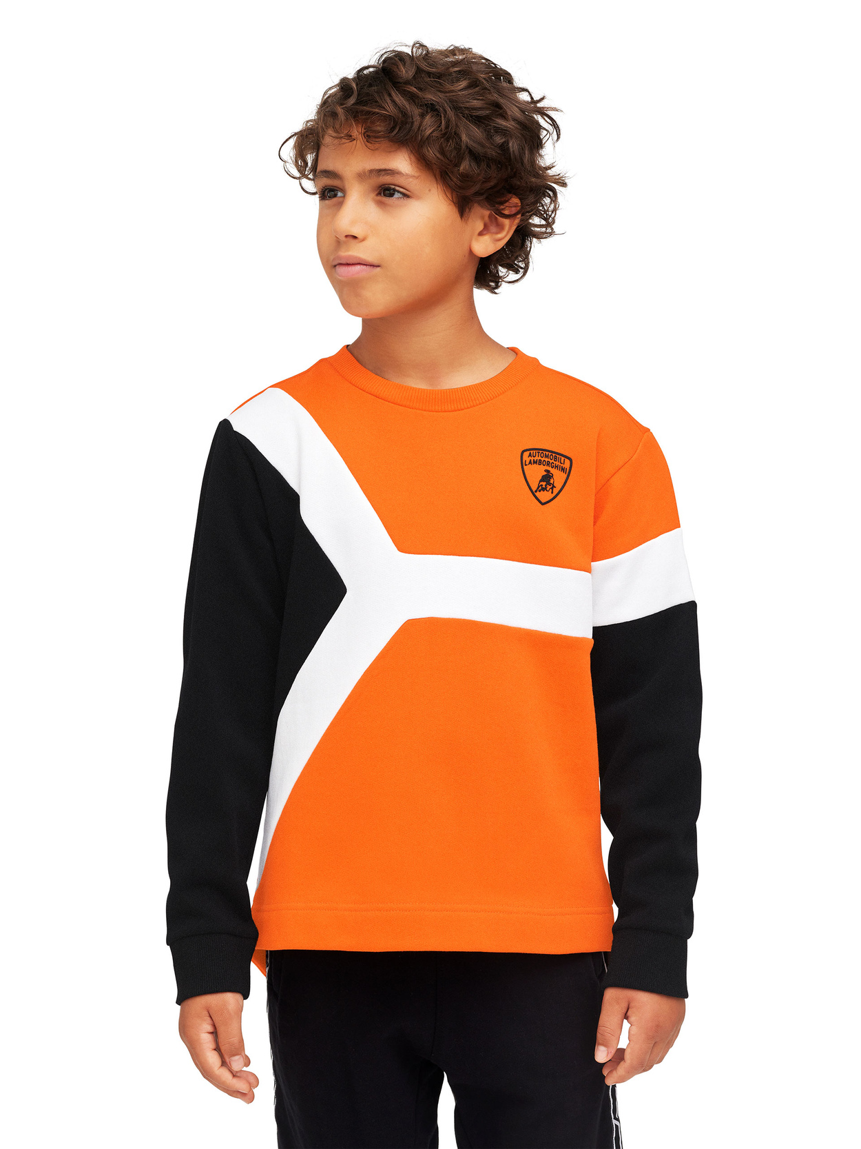 BOY’S CREW-NECK SWEATSHIRT WITH “Y” INSERT - Lamborghini Store