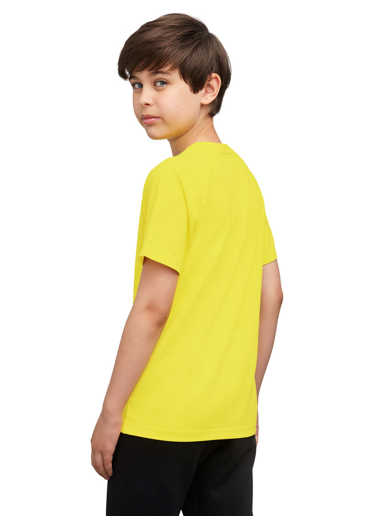 BOY’S T-SHIRT WITH GLOW-IN-THE-DARK SCRIPT LOGO - Lamborghini Store