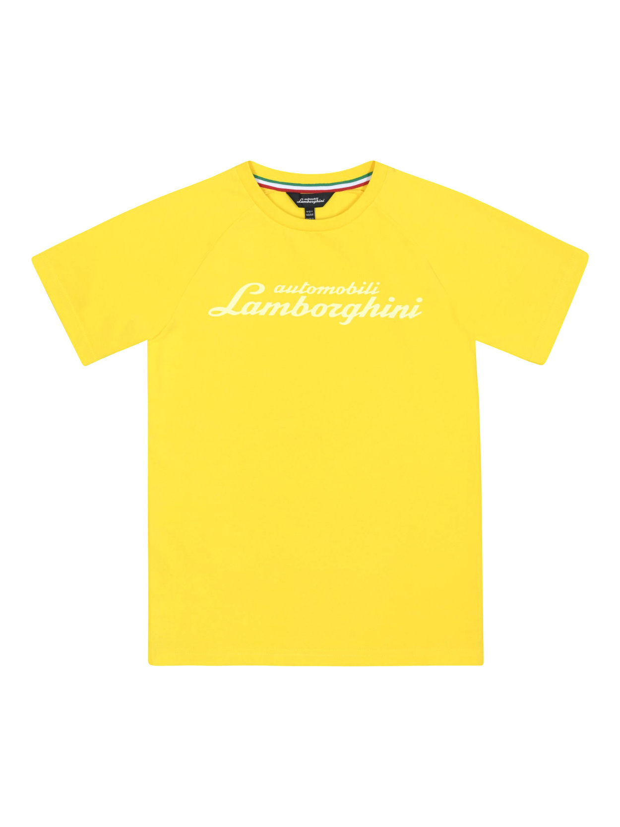 BOY’S T-SHIRT WITH GLOW-IN-THE-DARK SCRIPT LOGO - Lamborghini Store