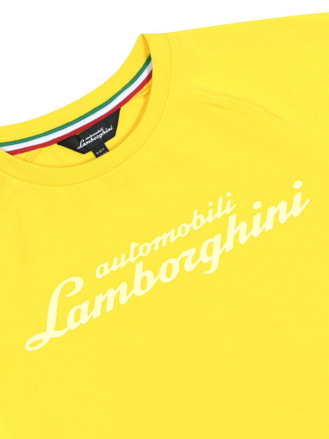 BOY’S T-SHIRT WITH GLOW-IN-THE-DARK SCRIPT LOGO - Lamborghini Store