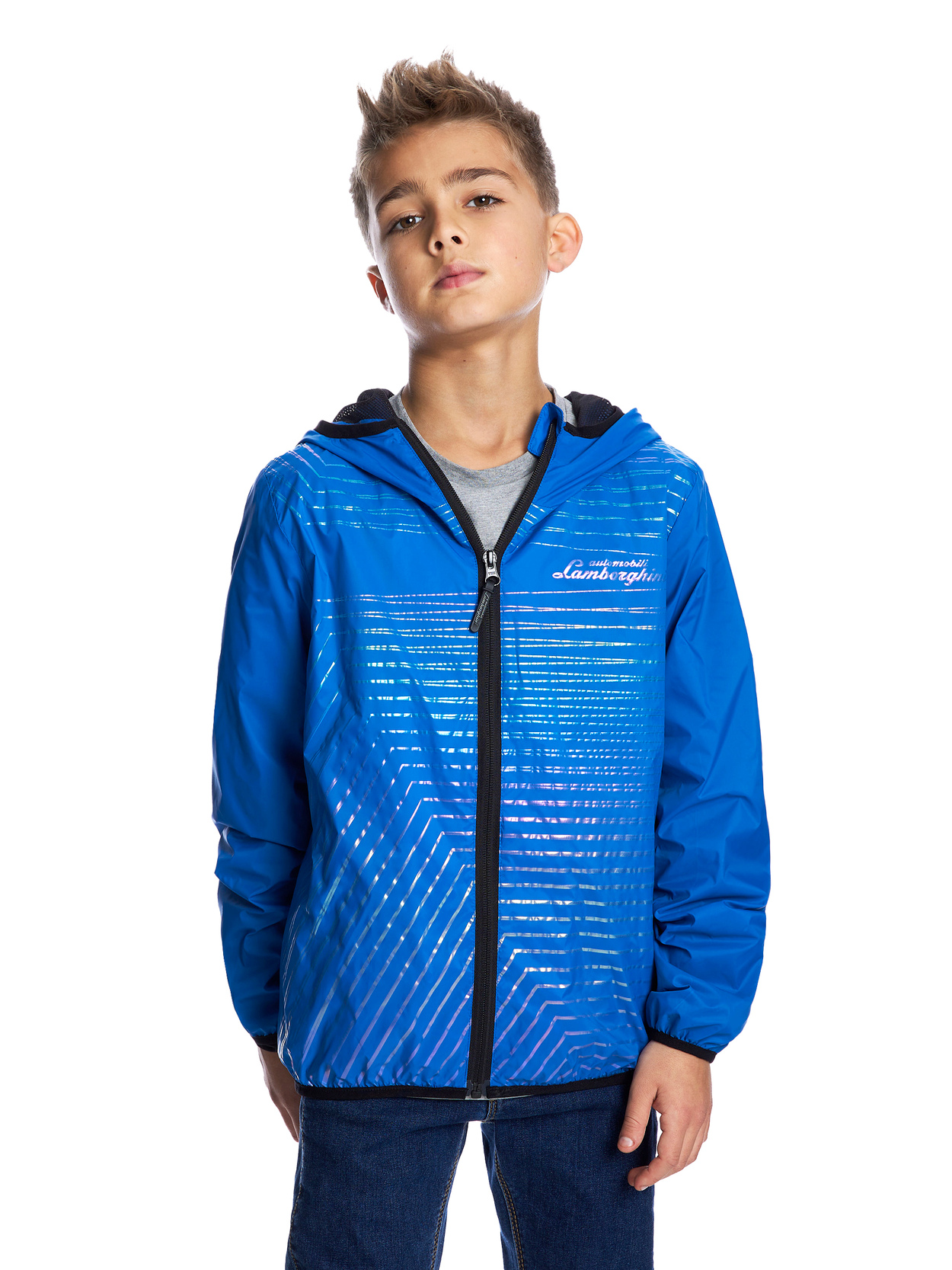 BOY’S ULTRA-LIGHTWEIGHT JACKET - BLUE - Lamborghini Store