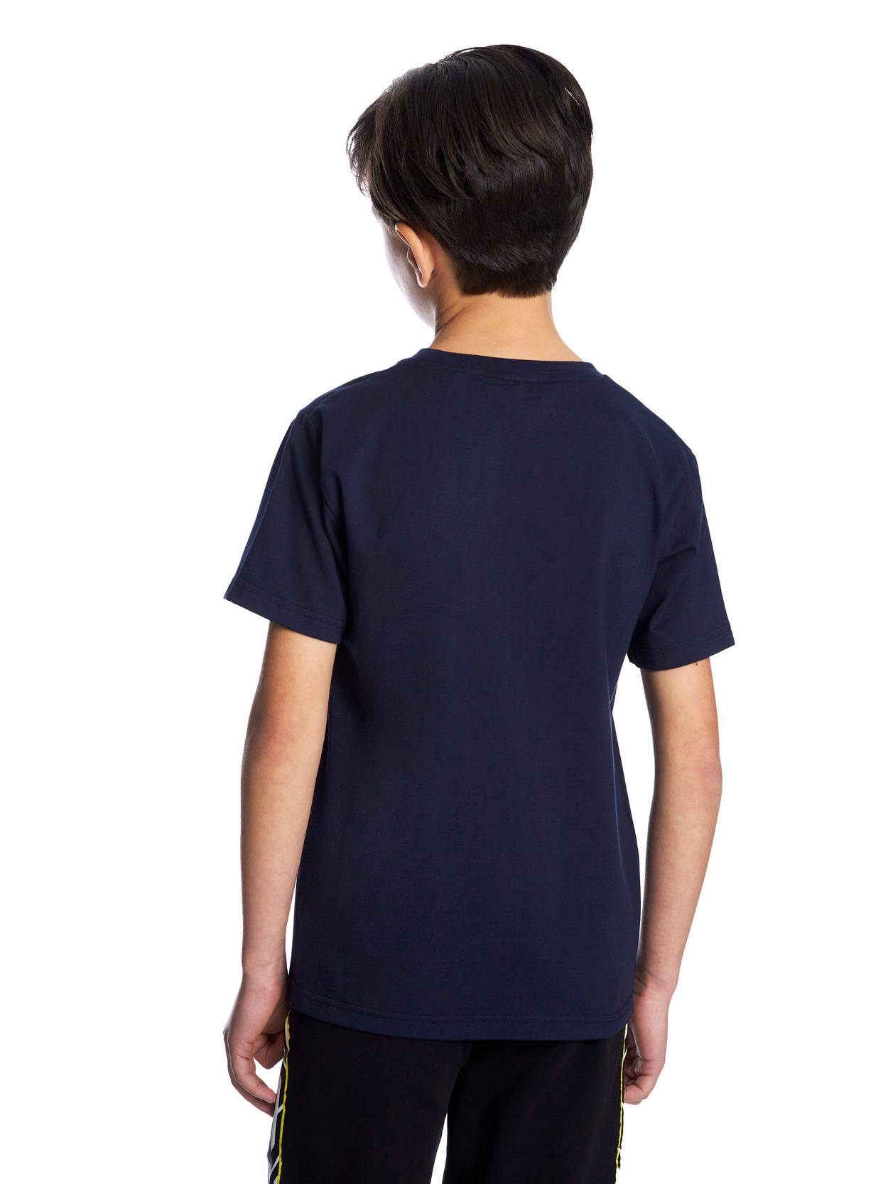 BOY’S RAINBOW EFFECT SCRIPT LOGO T-SHIRT - NAVY BLUE - Lamborghini Store