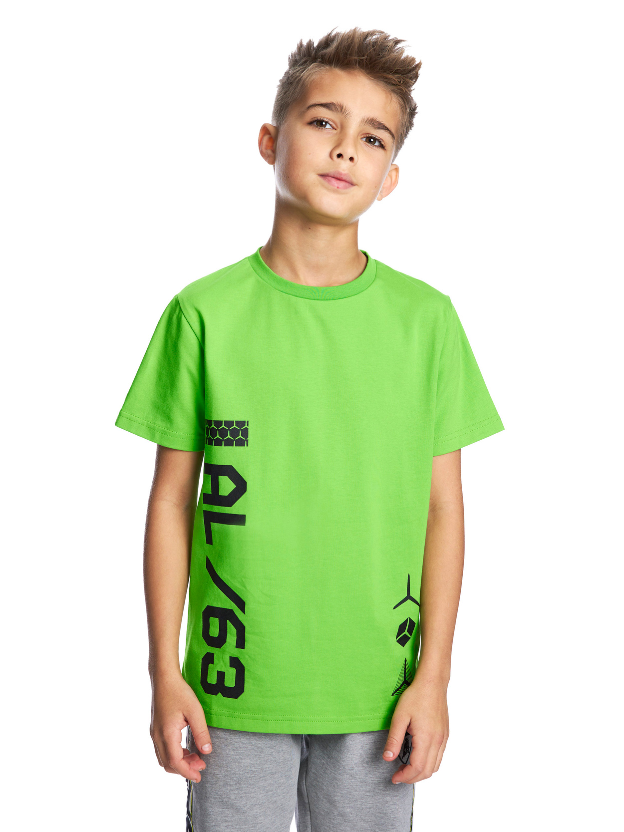 T-SHIRT CON GRAFICHE BAMBINO - VERDE - Lamborghini Store