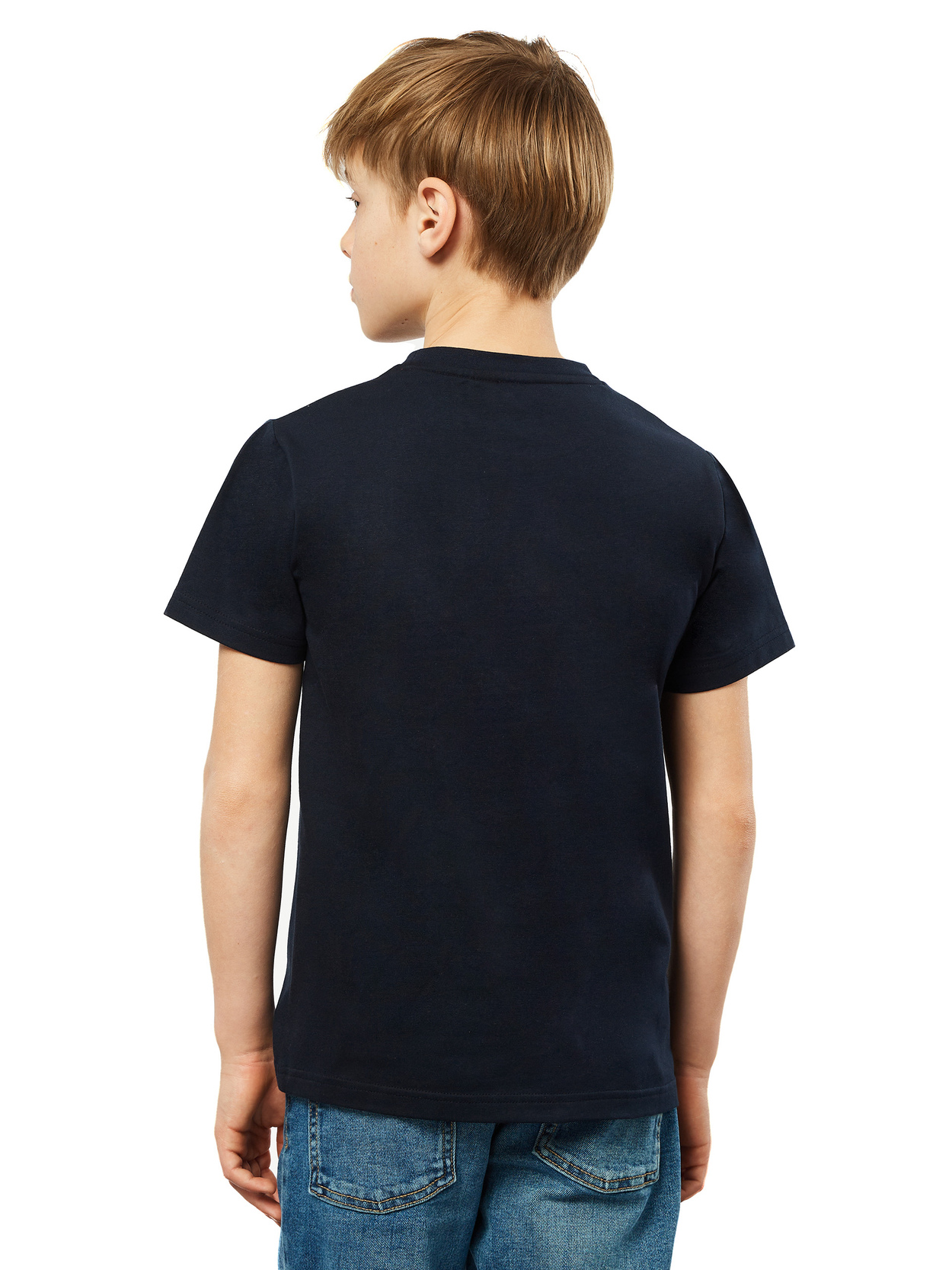 BOY’S “Y” GRAPHIC T-SHIRT - NAVY BLUE - Lamborghini Store