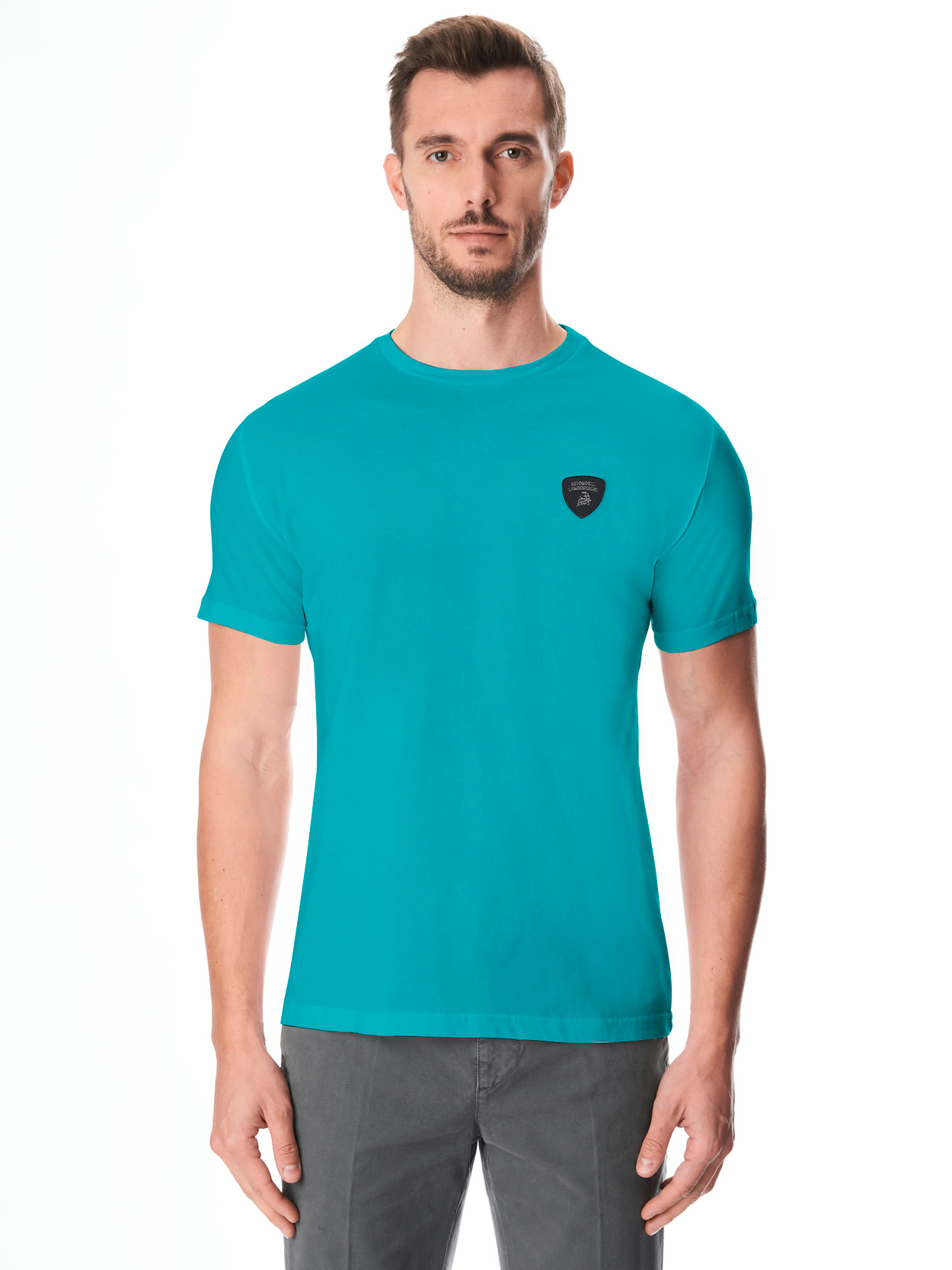 Automobili Lamborghini Iconic Small Shield Crew Neck T-shirt - Lamborghini Store
