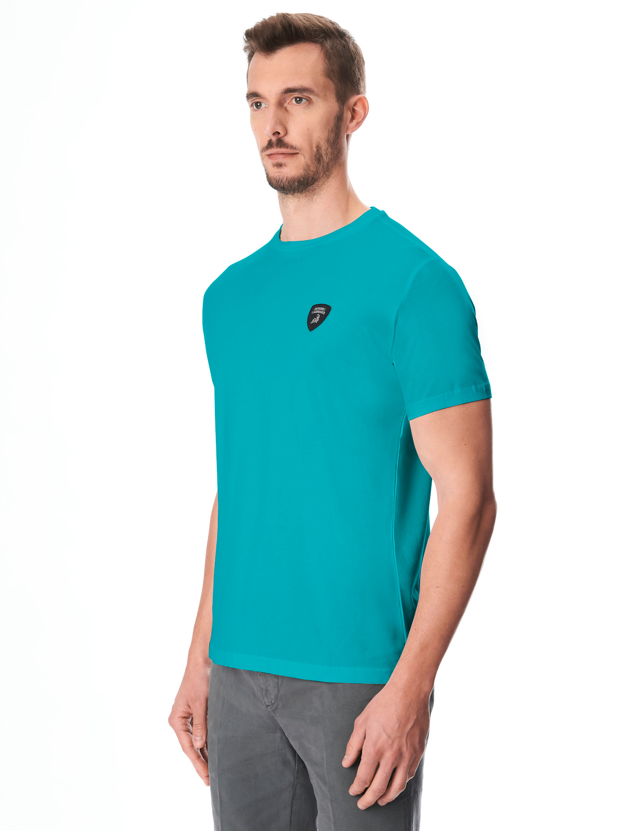 Automobili Lamborghini Iconic Small Shield Crew Neck T-shirt - Lamborghini Store