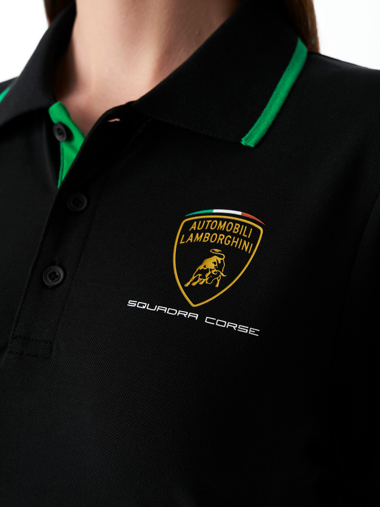 AUTOMOBILI LAMBORGHINI REPLICA SQUADRA CORSE POLO SHIRT FOR WOMEN - Lamborghini Store