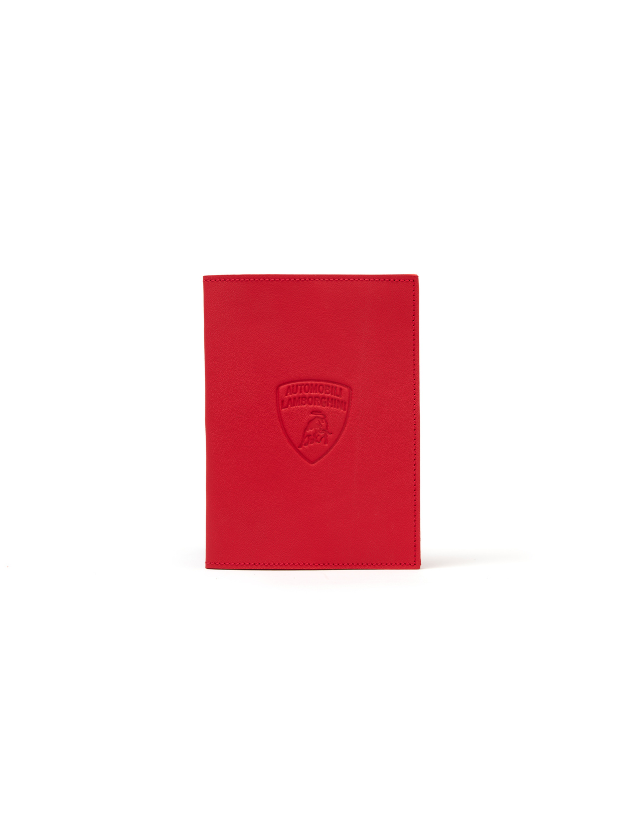 UPCYCLED LEATHER AUTOMOBILI LAMBORGHINI PASSPORT HOLDER - Lamborghini Store