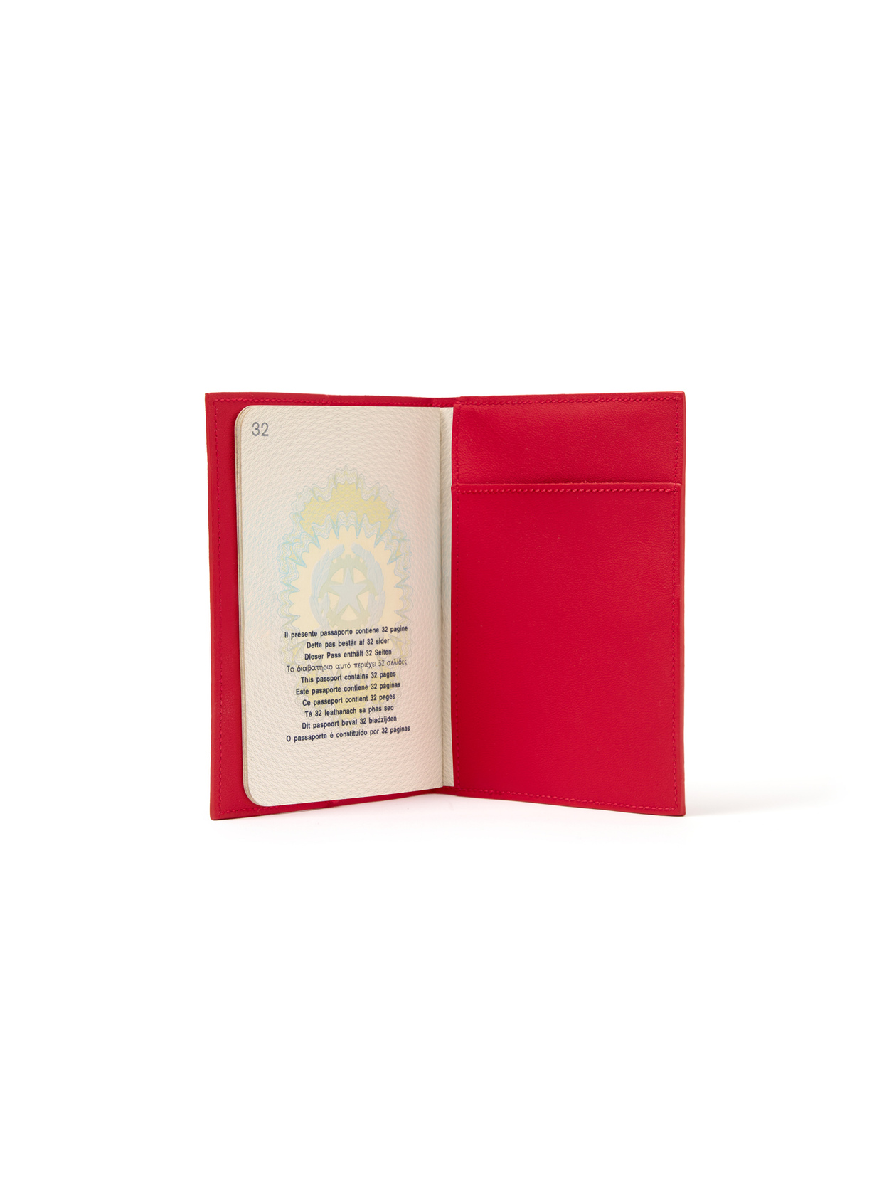 UPCYCLED LEATHER AUTOMOBILI LAMBORGHINI PASSPORT HOLDER - Lamborghini Store