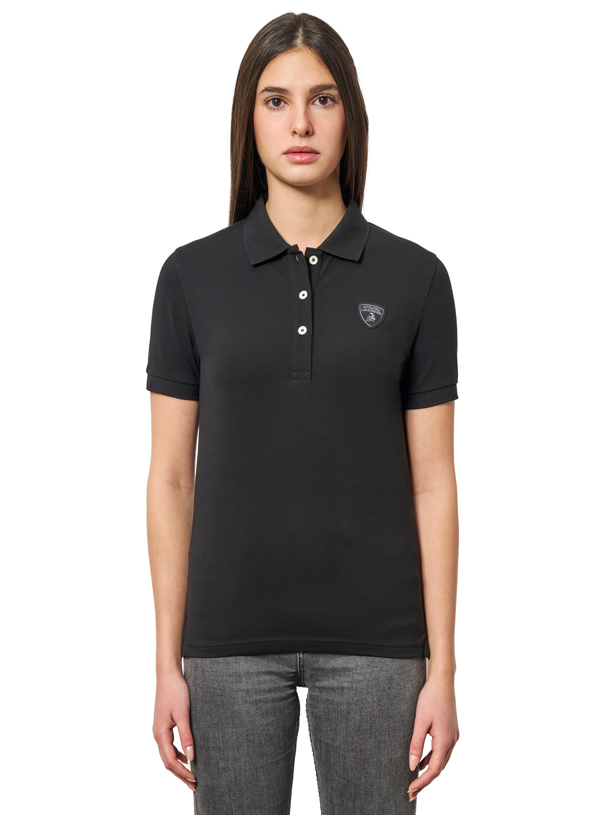 AUTOMOBILI LAMBORGHINI 标志女式 Polo 衫 - Lamborghini Store