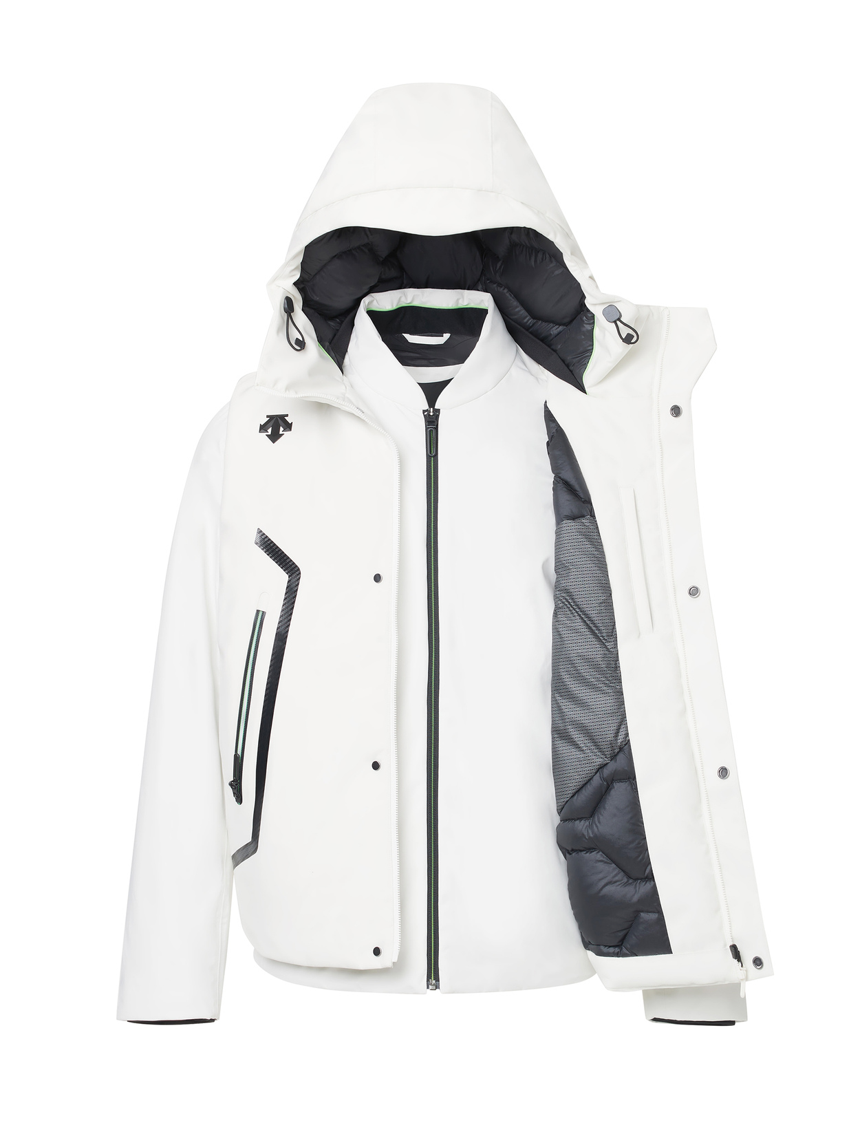 2 in 1 ジャケット メンズ - DESCENTE X AUTOMOBILI LAMBORGHINI - Lamborghini Store