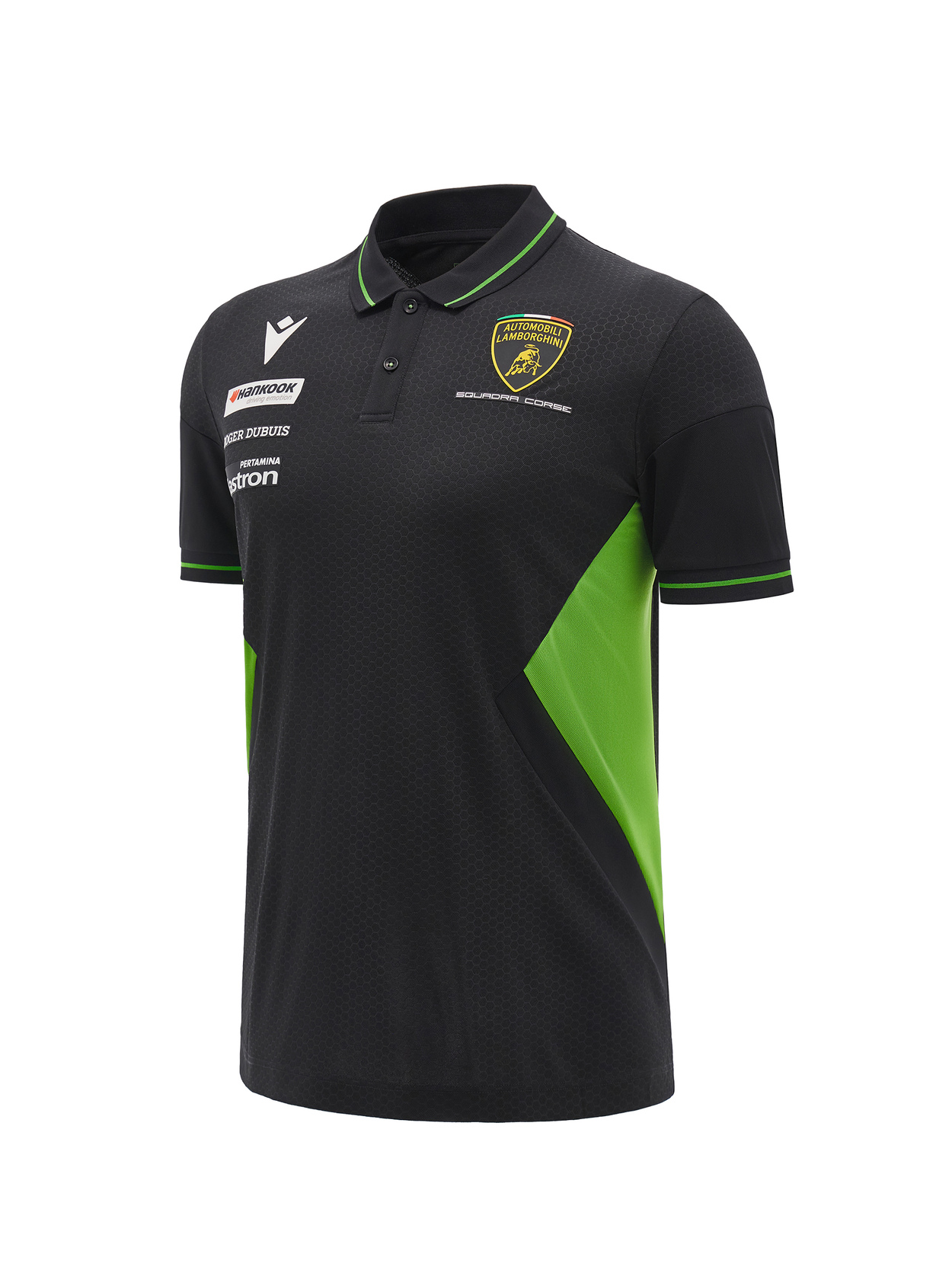 Automobili Lamborghini Squadra Corse polo negro para hombre - Lamborghini Store