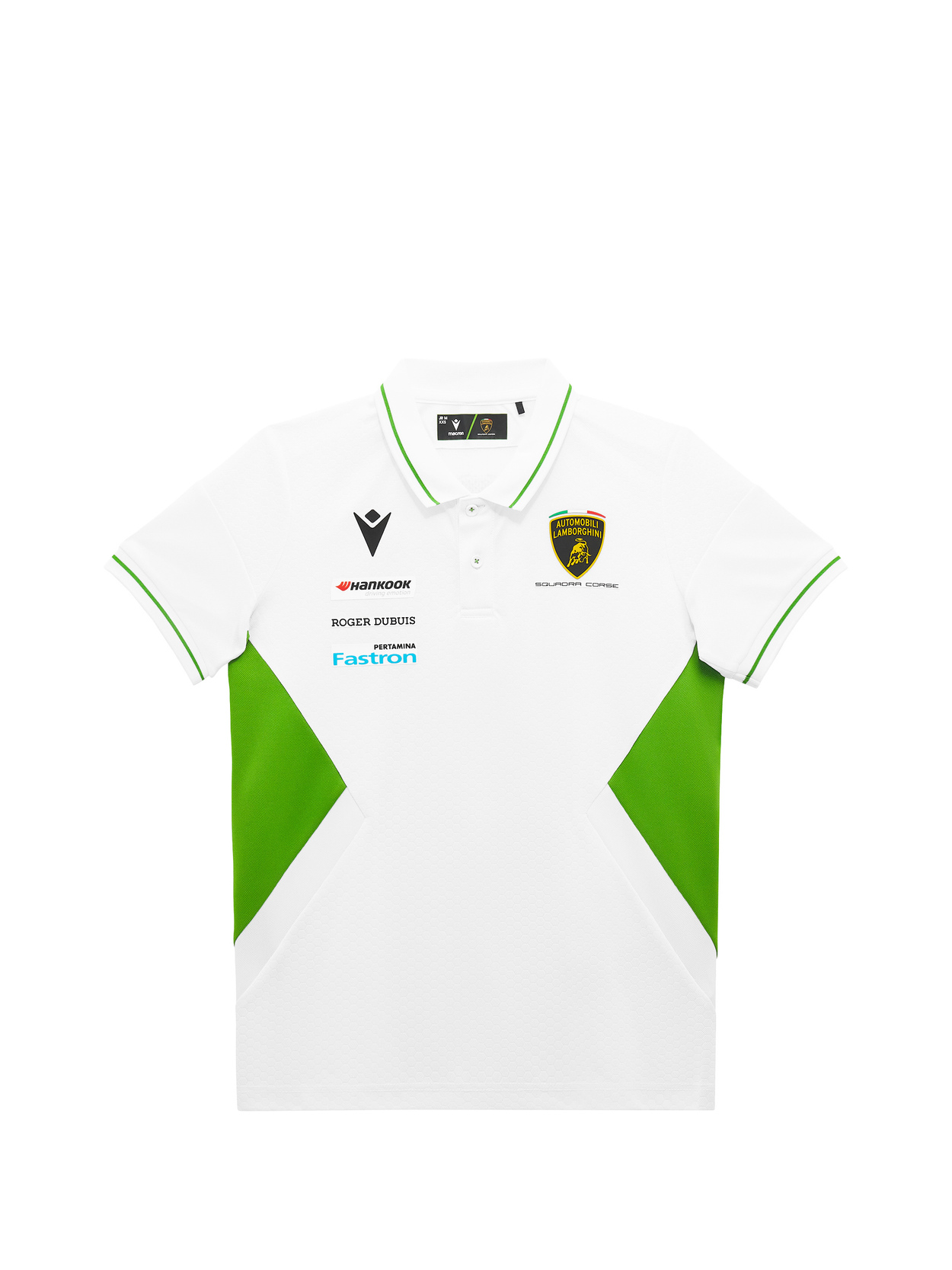 Automobili Lamborghini Squadra Corse kid's white polo shirt - Lamborghini Store