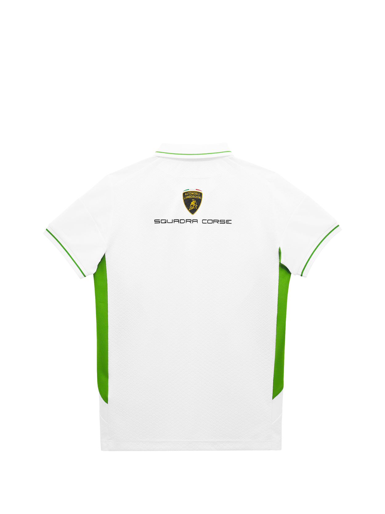 Automobili Lamborghini Squadra Corse kid's white polo shirt - Lamborghini Store