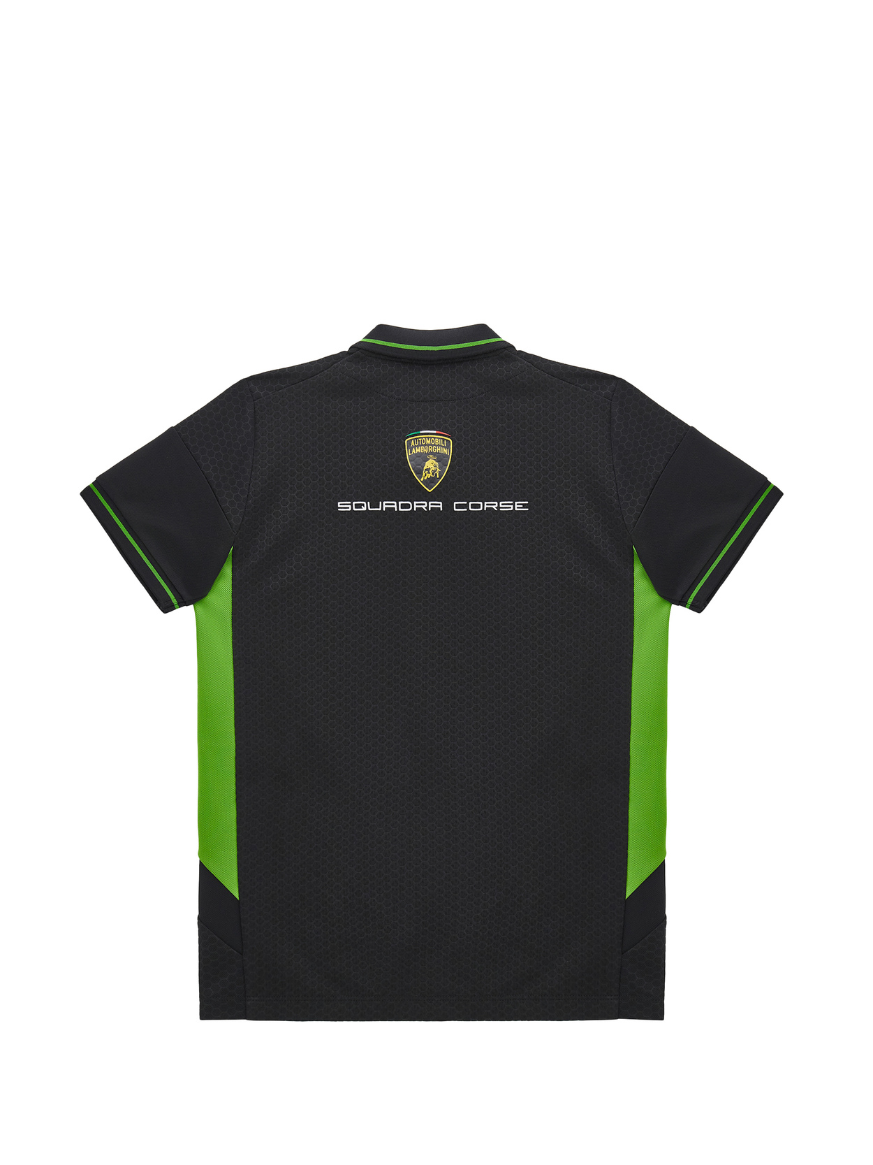 Automobili Lamborghini Squadra Corse kid's black polo shirt - Lamborghini Store