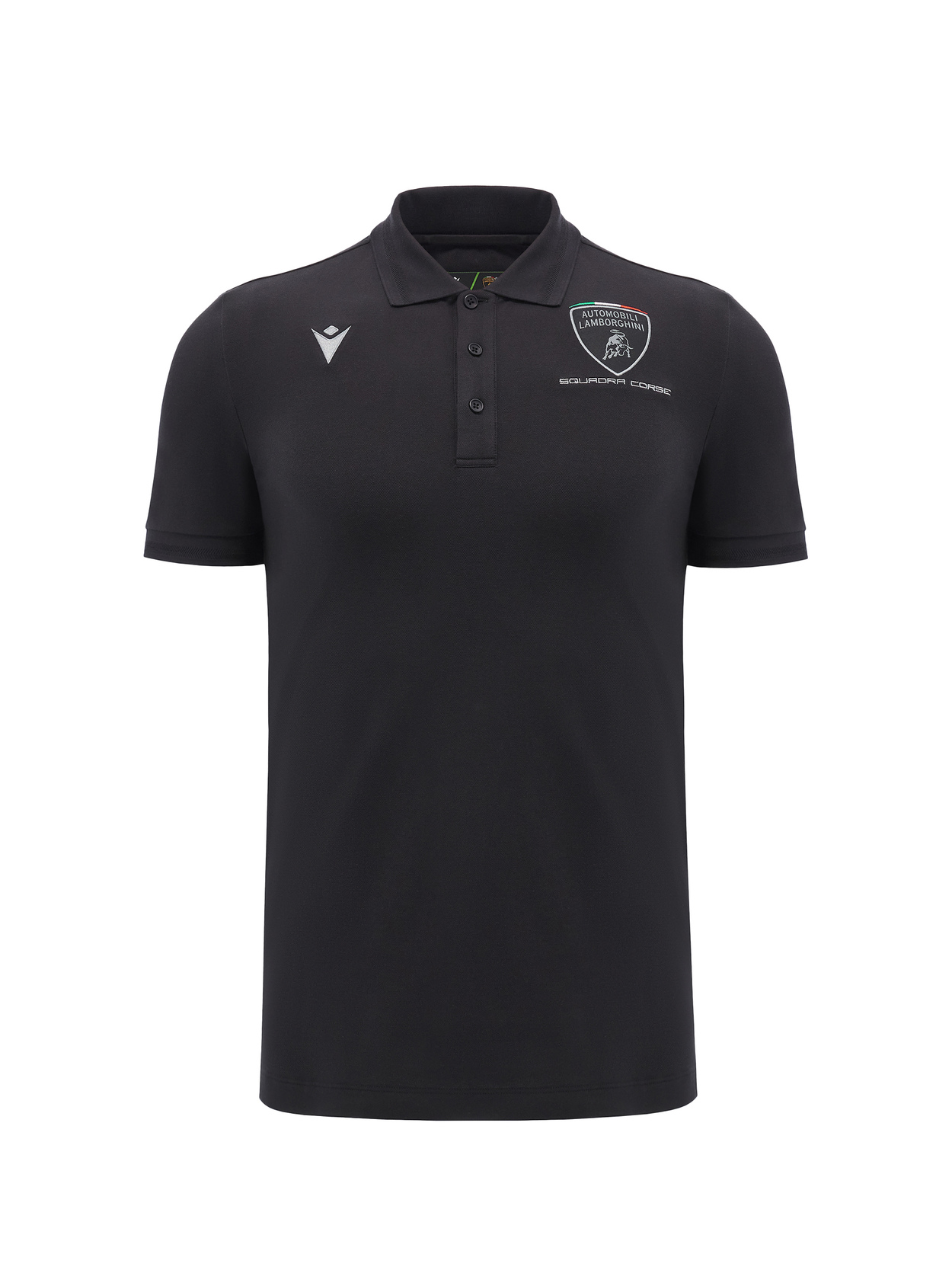 Automobili Lamborghini Squadra Corseメンズ ポロシャツ（ブラック） - Lamborghini Store
