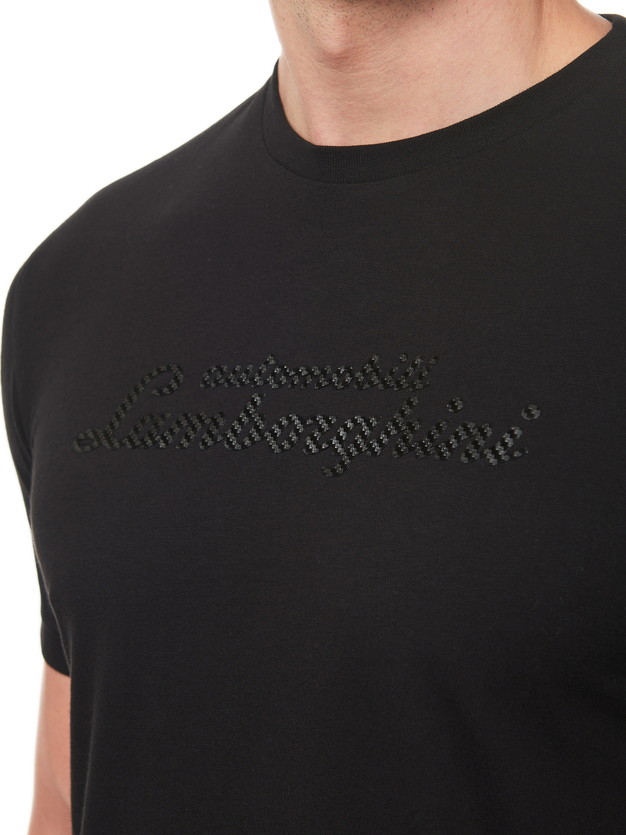 AUTOMOBILI LAMBORGHINI ICONIC SCRIPT LOGO T-SHIRT - Lamborghini Store