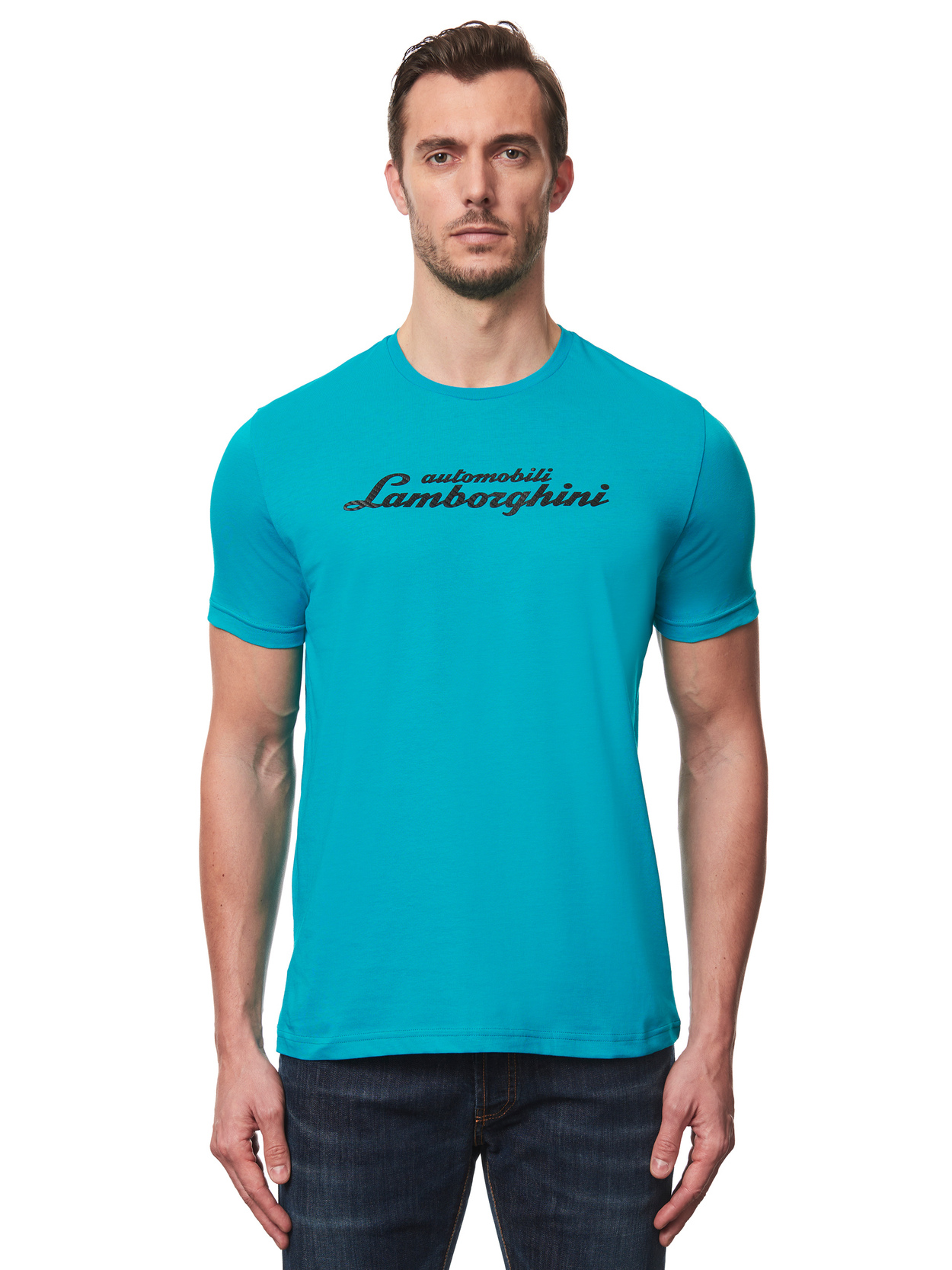 T-SHIRT AUTOMOBILI LAMBORGHINI ICONIC LOGOSCHRIFTZUG - Lamborghini Store