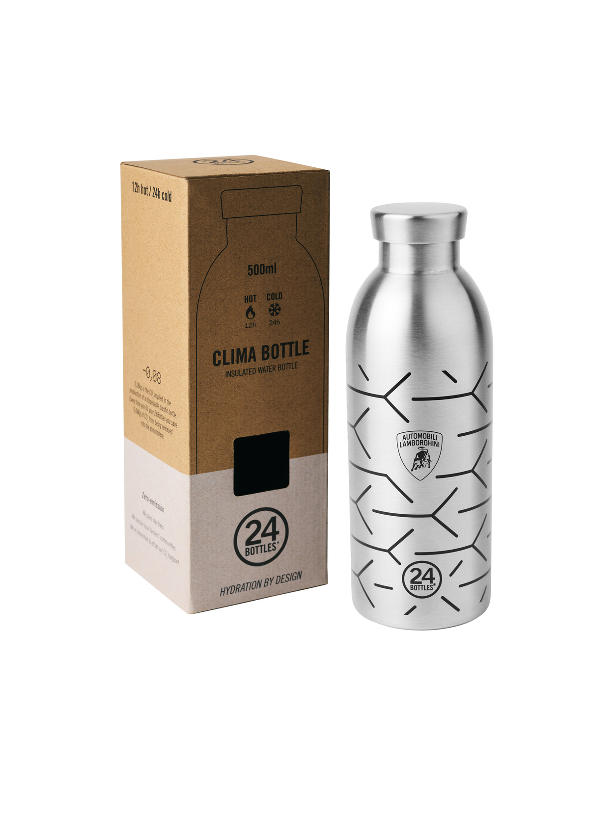 24BOTTLES PARA AUTOMOBILI LAMBORGHINI - CLIMA BOTTLE ACERO - Lamborghini Store