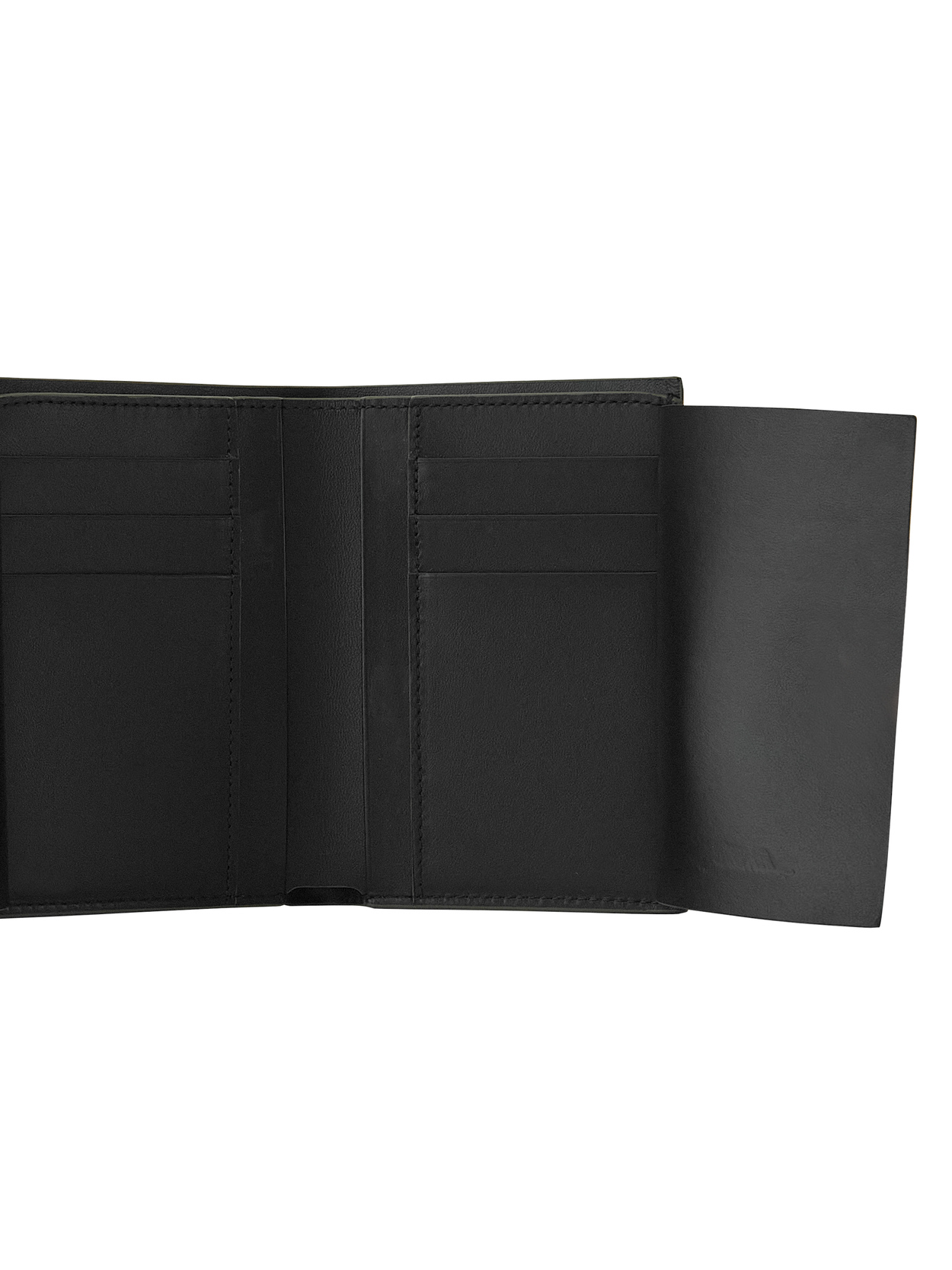LEATHER COAT WALLET WITH CONTRASTING TRIM, ARMY GREEN - Lamborghini Store
