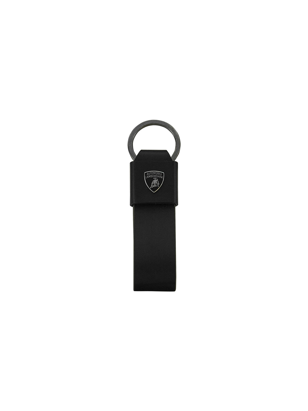 LEATHER KEYRING WITH CONTRASTING TRIM, ARMY GREEN - Lamborghini Store