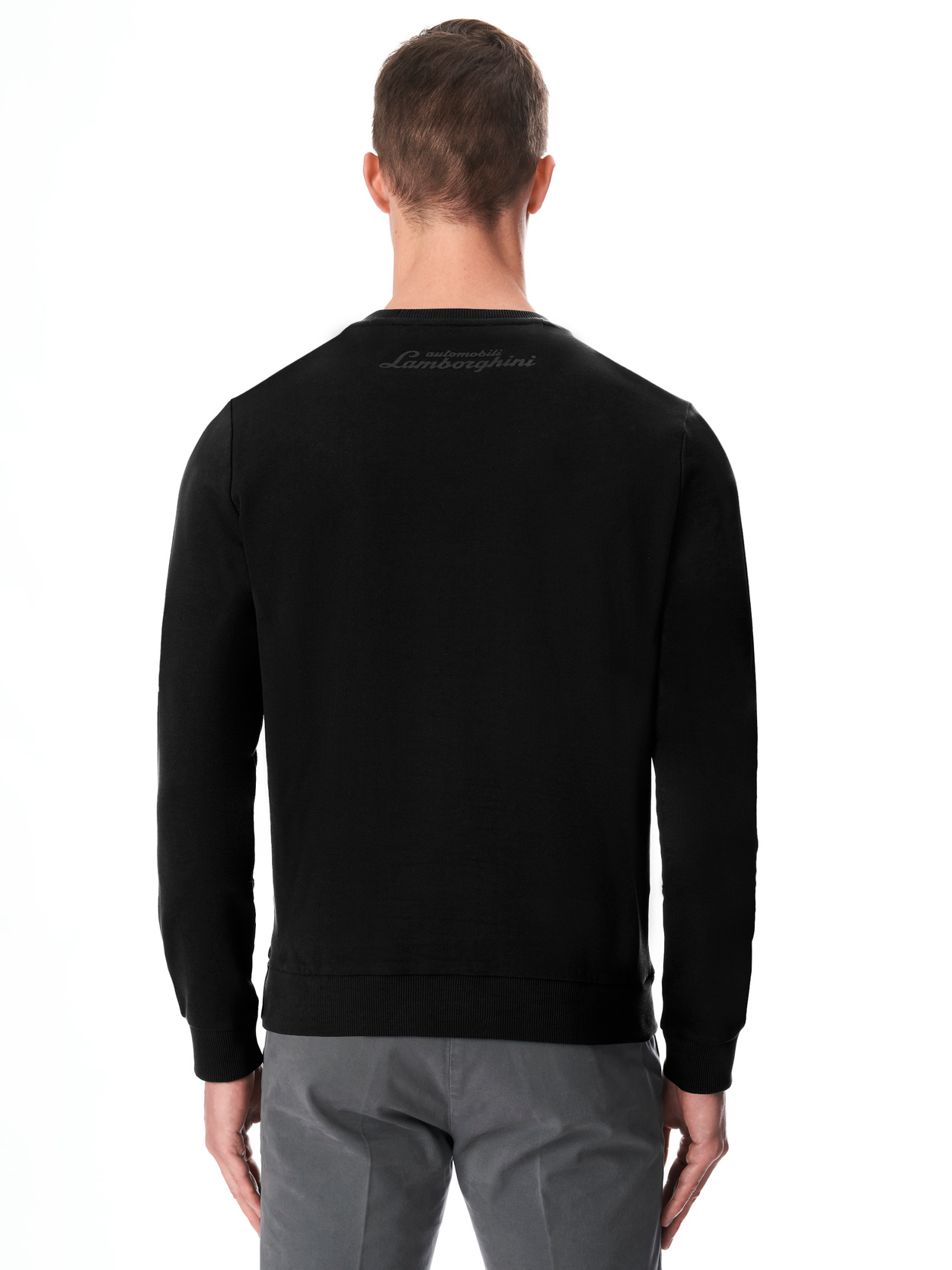 RUNDHALS-SWEATSHIRT AUTOMOBILI LAMBORGHINI MIT GEPRÄGTEM WAPPENLOGO - Lamborghini Store