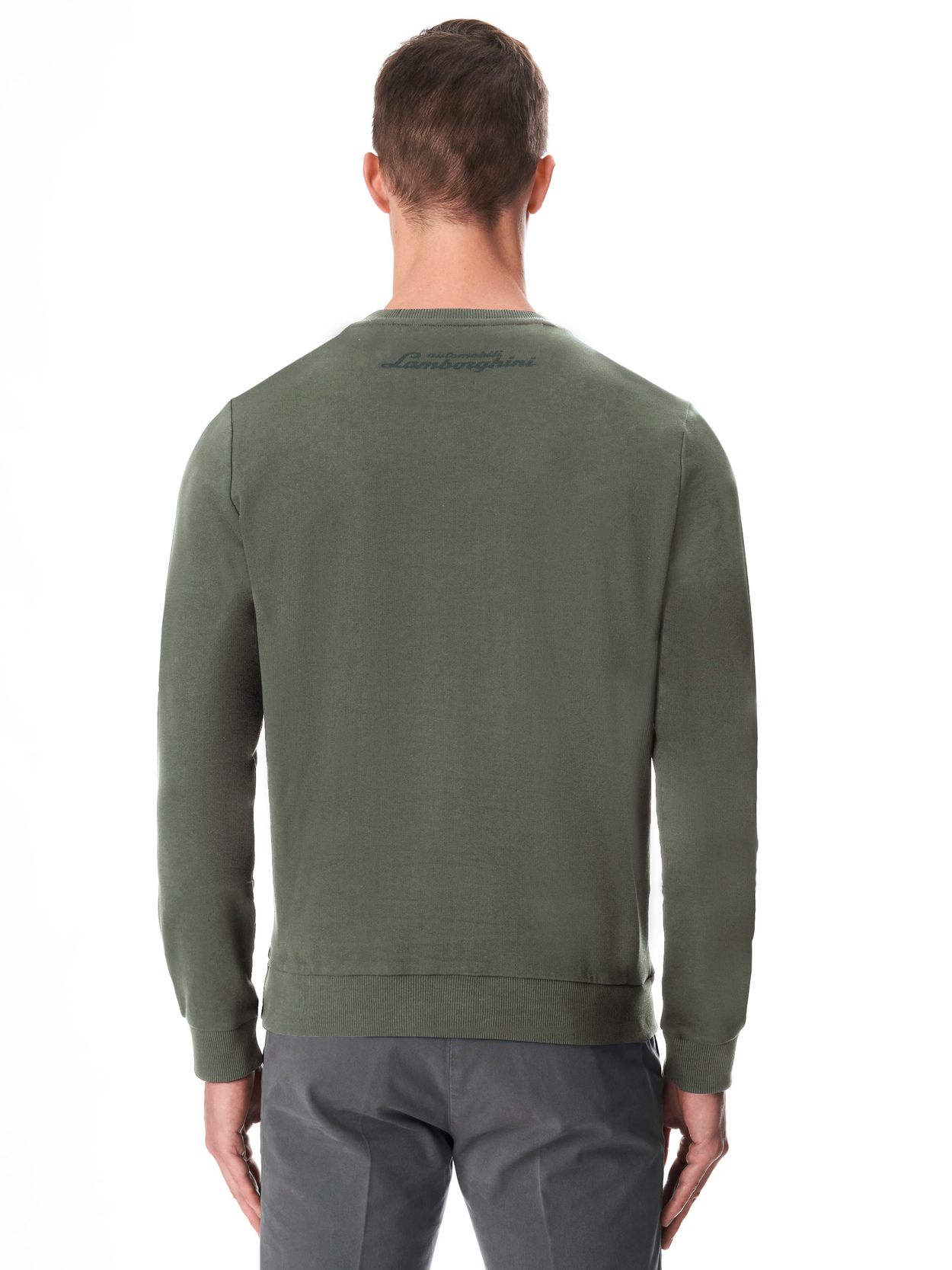 RUNDHALS-SWEATSHIRT AUTOMOBILI LAMBORGHINI MIT GEPRÄGTEM WAPPENLOGO - Lamborghini Store