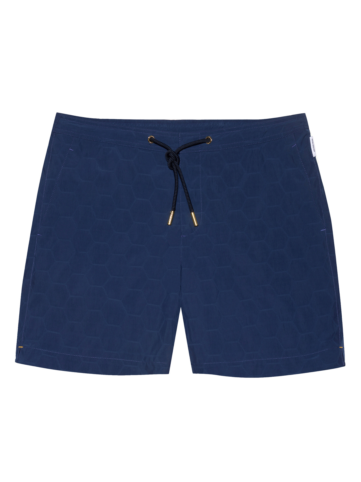 Pantaloncini mare a mezza coscia con coulisse con stampa Esagono Automobili Lamborghini - Lamborghini Store