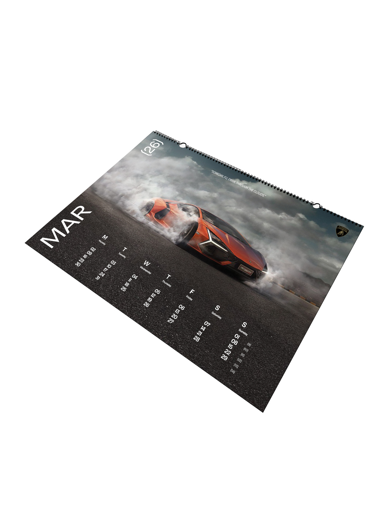 CALENDARIO DE PARED 2026 «CHASING DREAMS» - Lamborghini Store