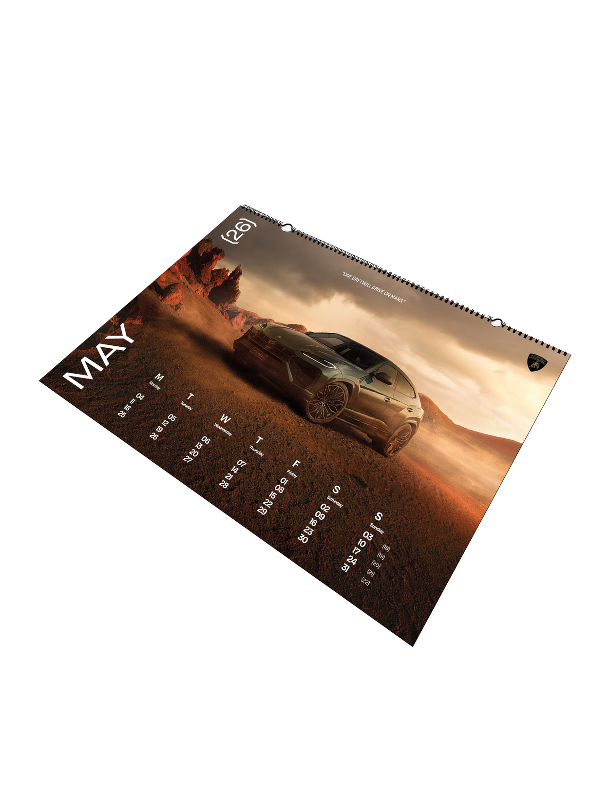 CALENDARIO DE PARED 2026 «CHASING DREAMS» - Lamborghini Store