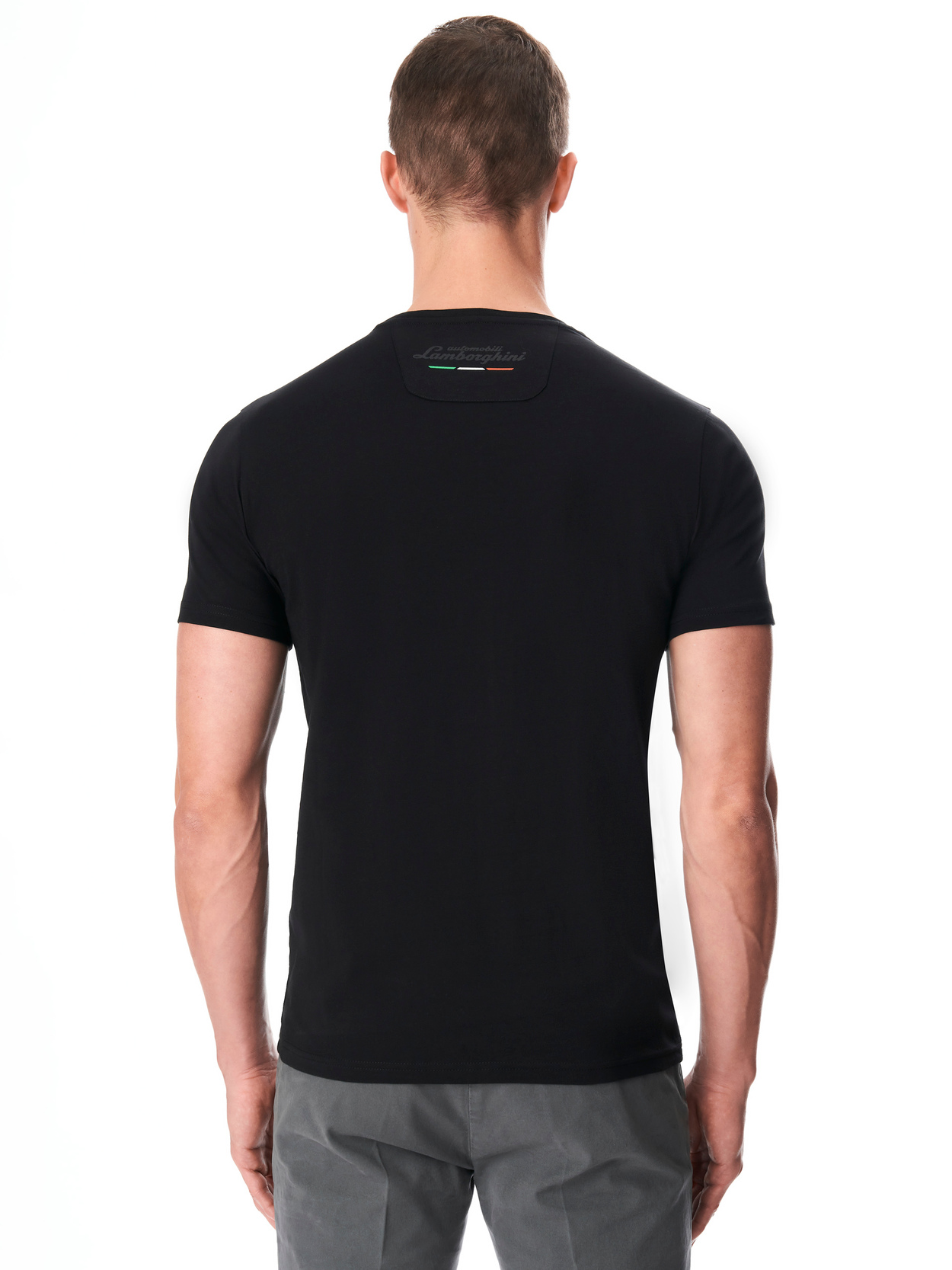 AUTOMOBILI LAMBORGHINI ICONIC BIG SHIELD クルーネック Tシャツ - Lamborghini Store