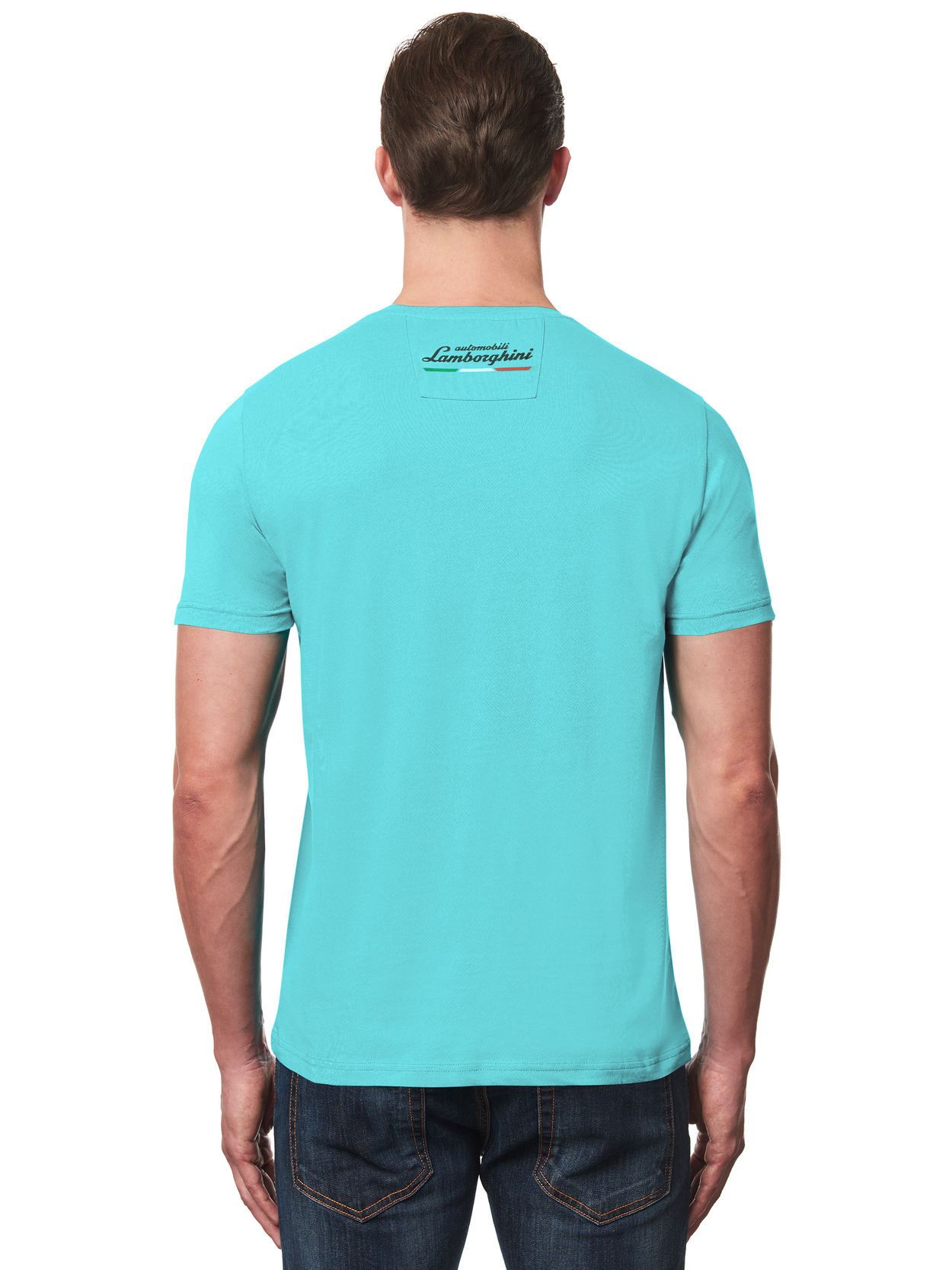 T-SHIRT CREW NECK AUTOMOBILI LAMBORGHINI ICONIC BIG SHIELD - Lamborghini Store