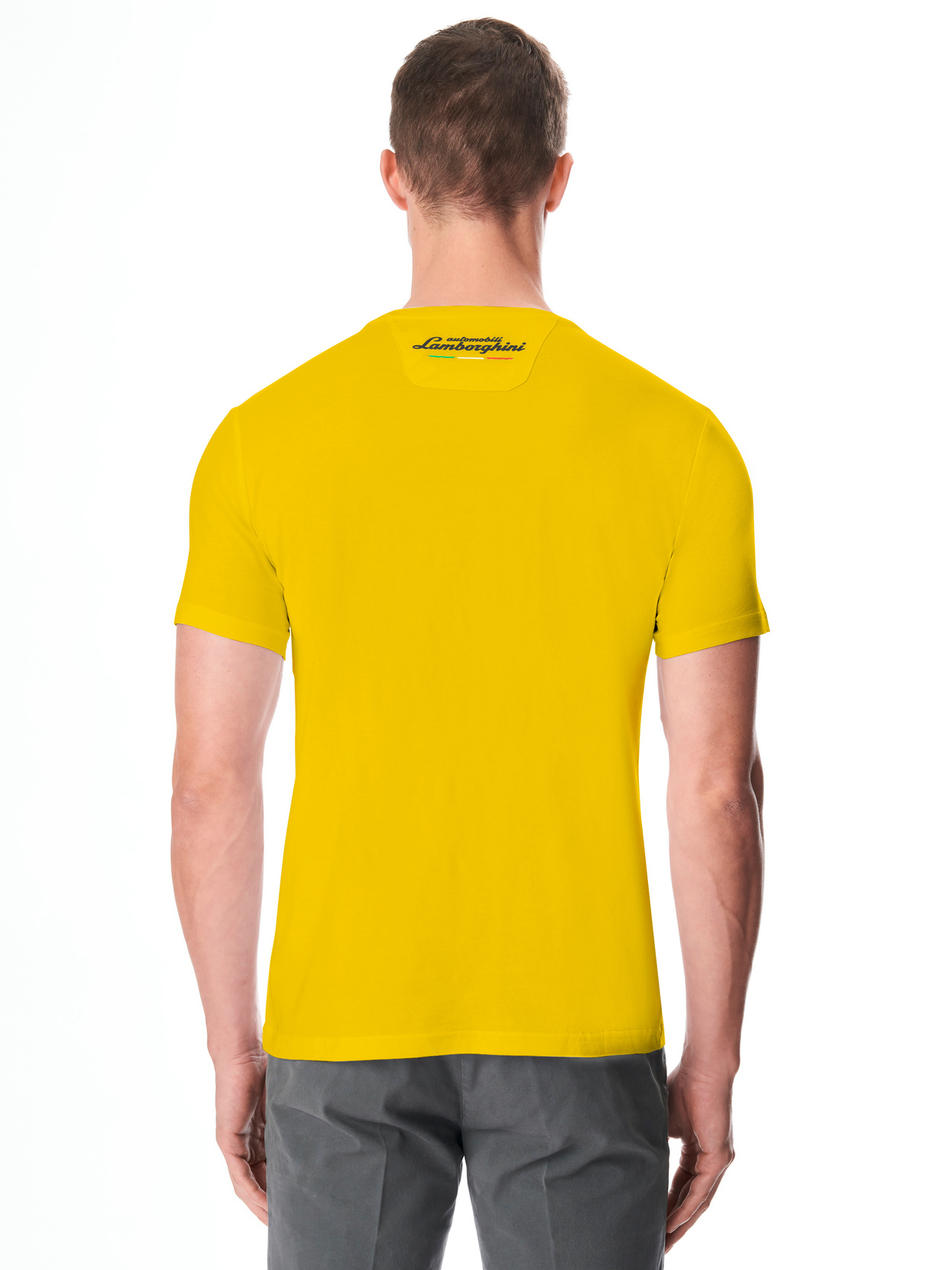 AUTOMOBILI LAMBORGHINI ICONIC BIG SHIELD CREW NECK T-SHIRT - Lamborghini Store