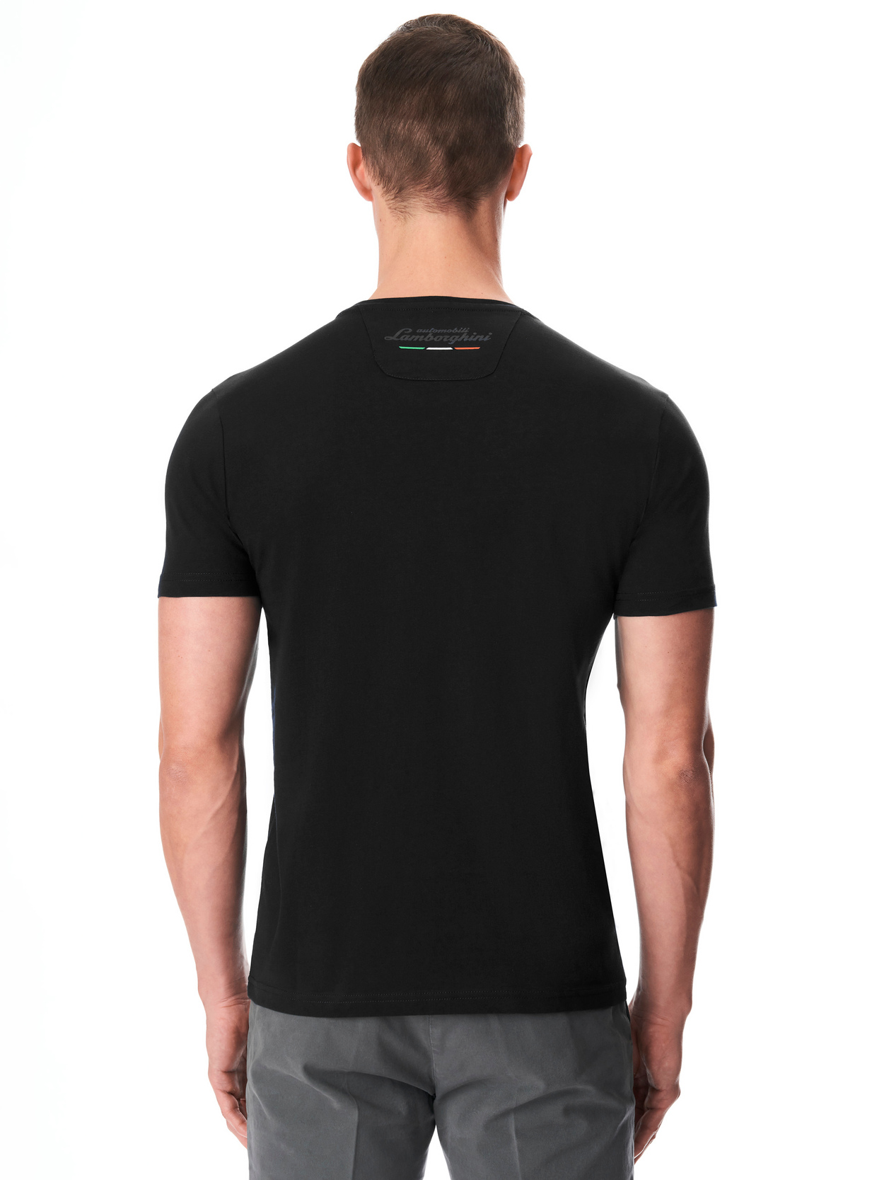 AUTOMOBILI LAMBORGHINI ICONIC SMALL SHIELD CREW NECK T-SHIRT - Lamborghini Store