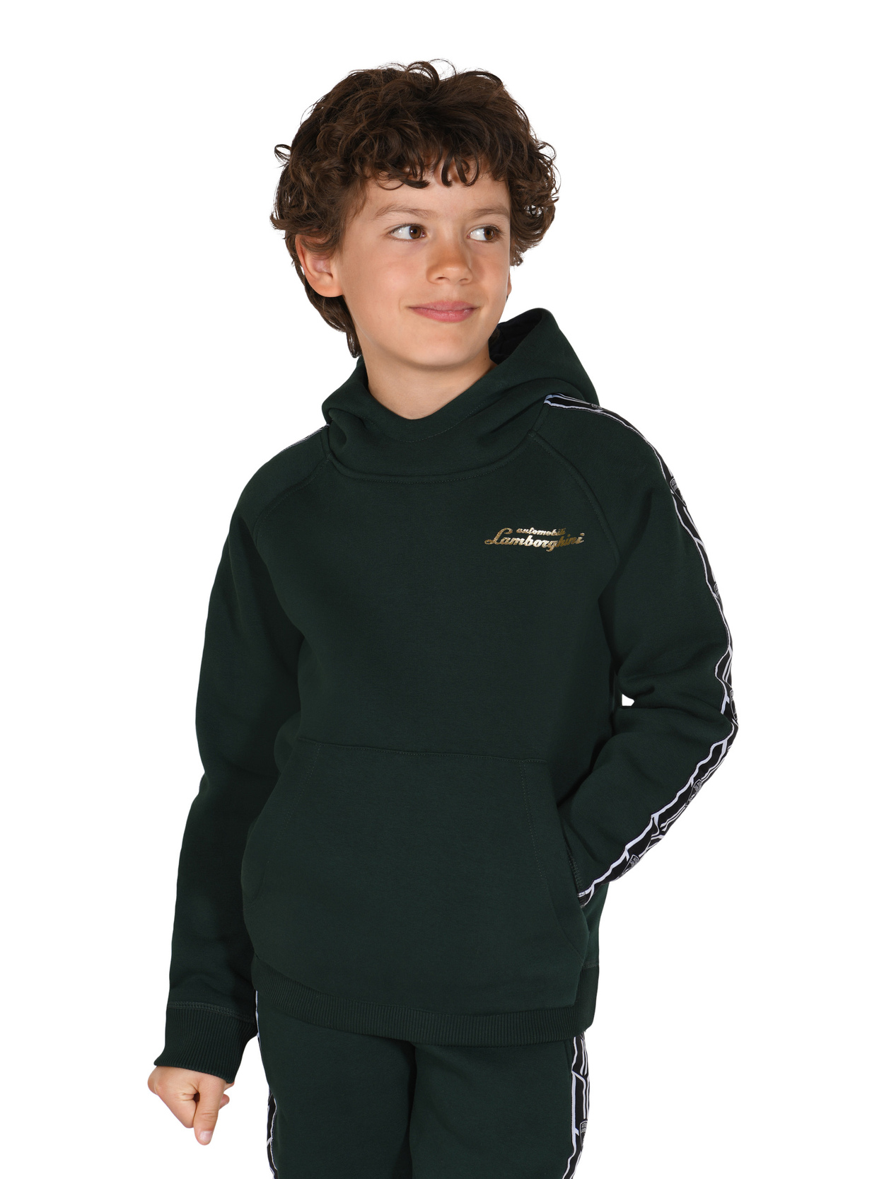 KIDS’ SHIELD TAPE HOODED SWEATSHIRT - Lamborghini Store