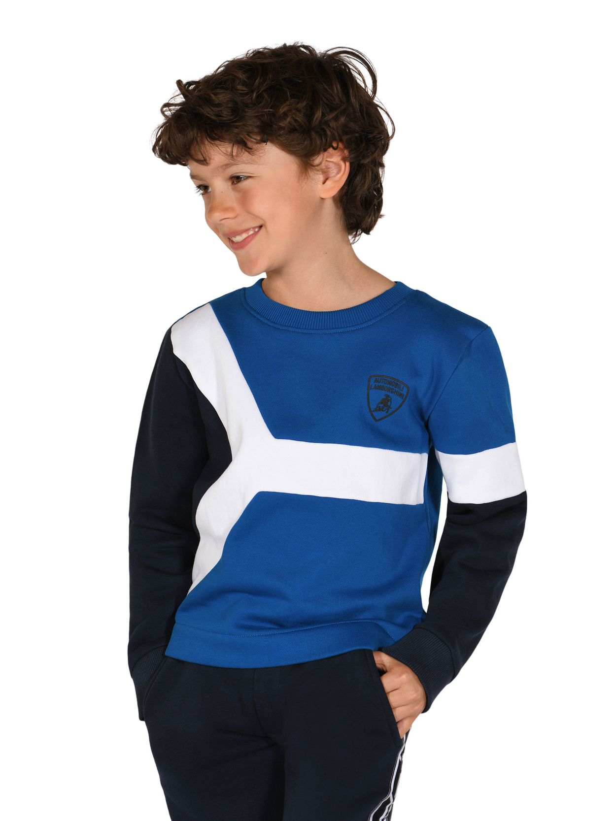 KIDS’ SWEATSHIRT WITH Y COLOUR INSERT - Lamborghini Store