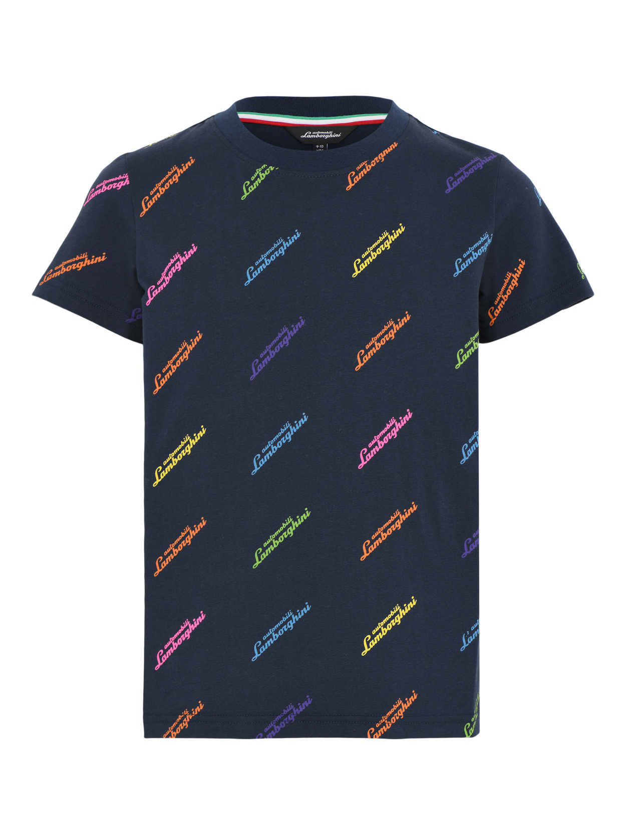 Allover Logoscript T-shirt|95% cotton, 5% elastane| - Lamborghini Store