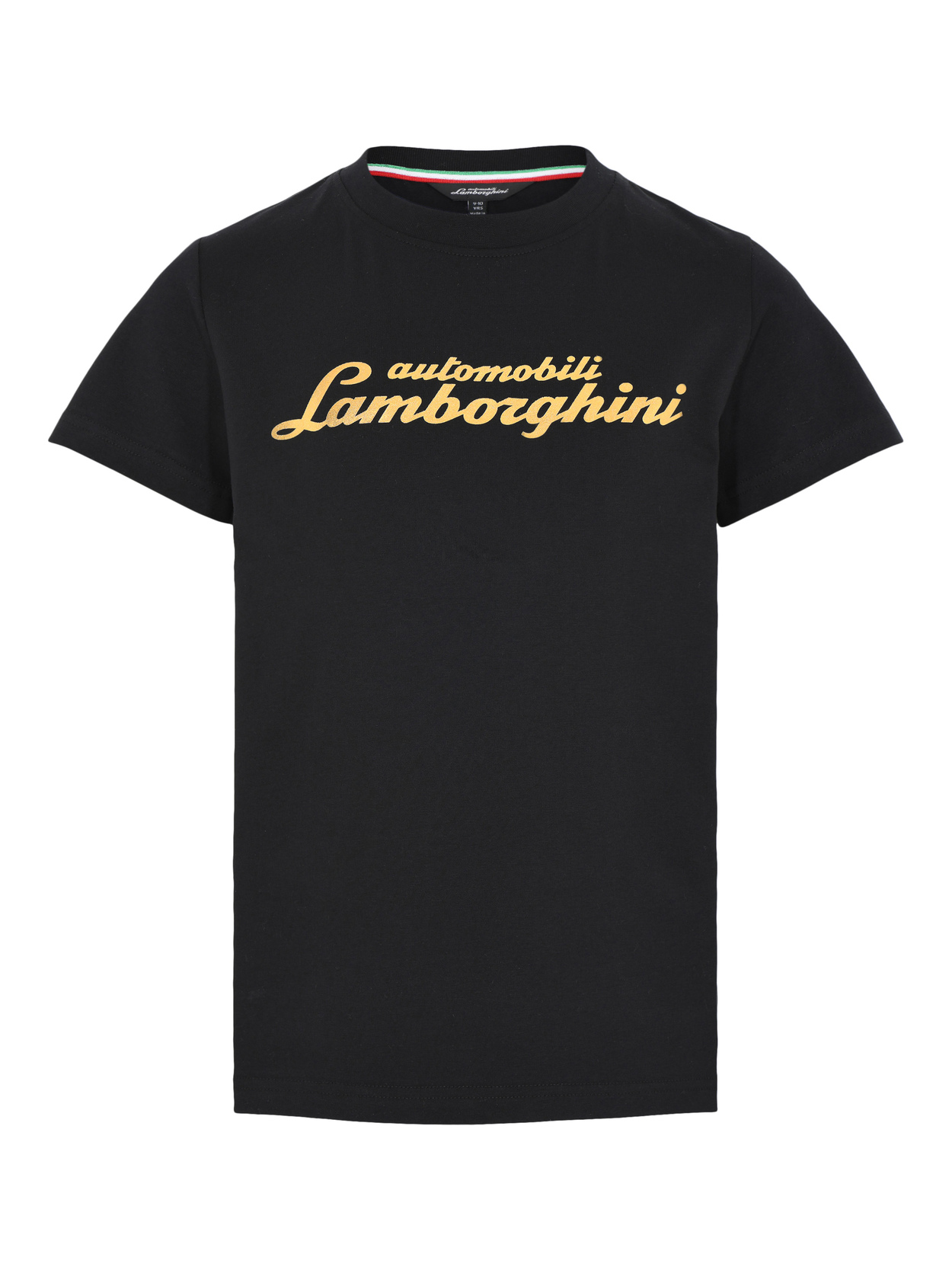 Metallic Logoscript T-shirt|95% cotton, 5% elastane| - Lamborghini Store