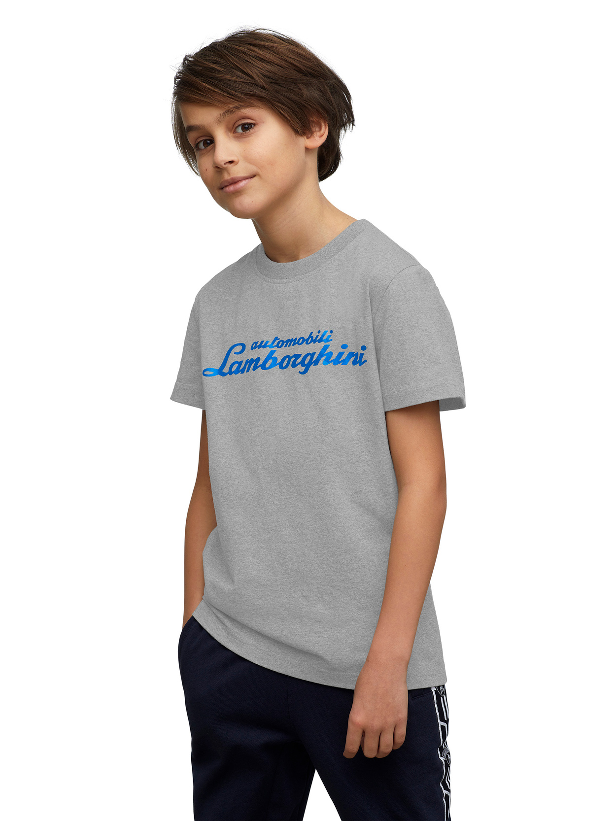 Metallic Logoscript T-shirt|95% cotton, 5% elastane| - Lamborghini Store