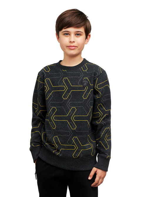 儿童Y字图案圆领卫衣 - 运动衫 | Lamborghini Store