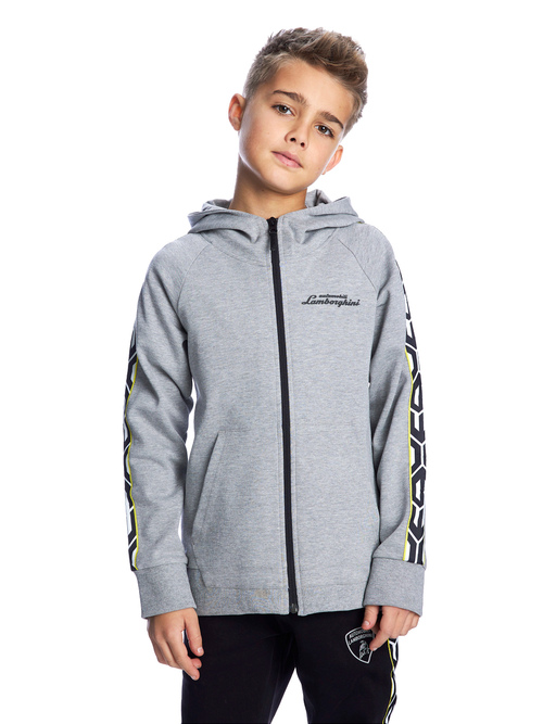 灰色儿童63全拉链卫衣 - 运动衫 | Lamborghini Store
