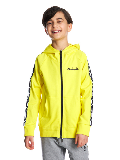 黄色儿童63全拉链卫衣 - 运动衫 | Lamborghini Store