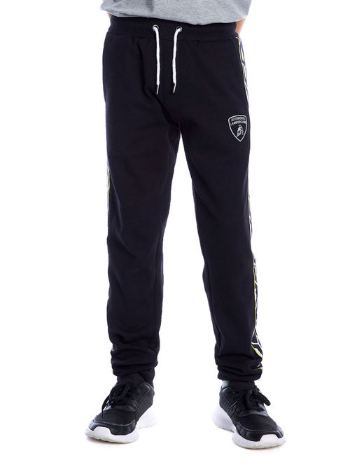 黑色儿童63运动裤 - 长裤 | Lamborghini Store